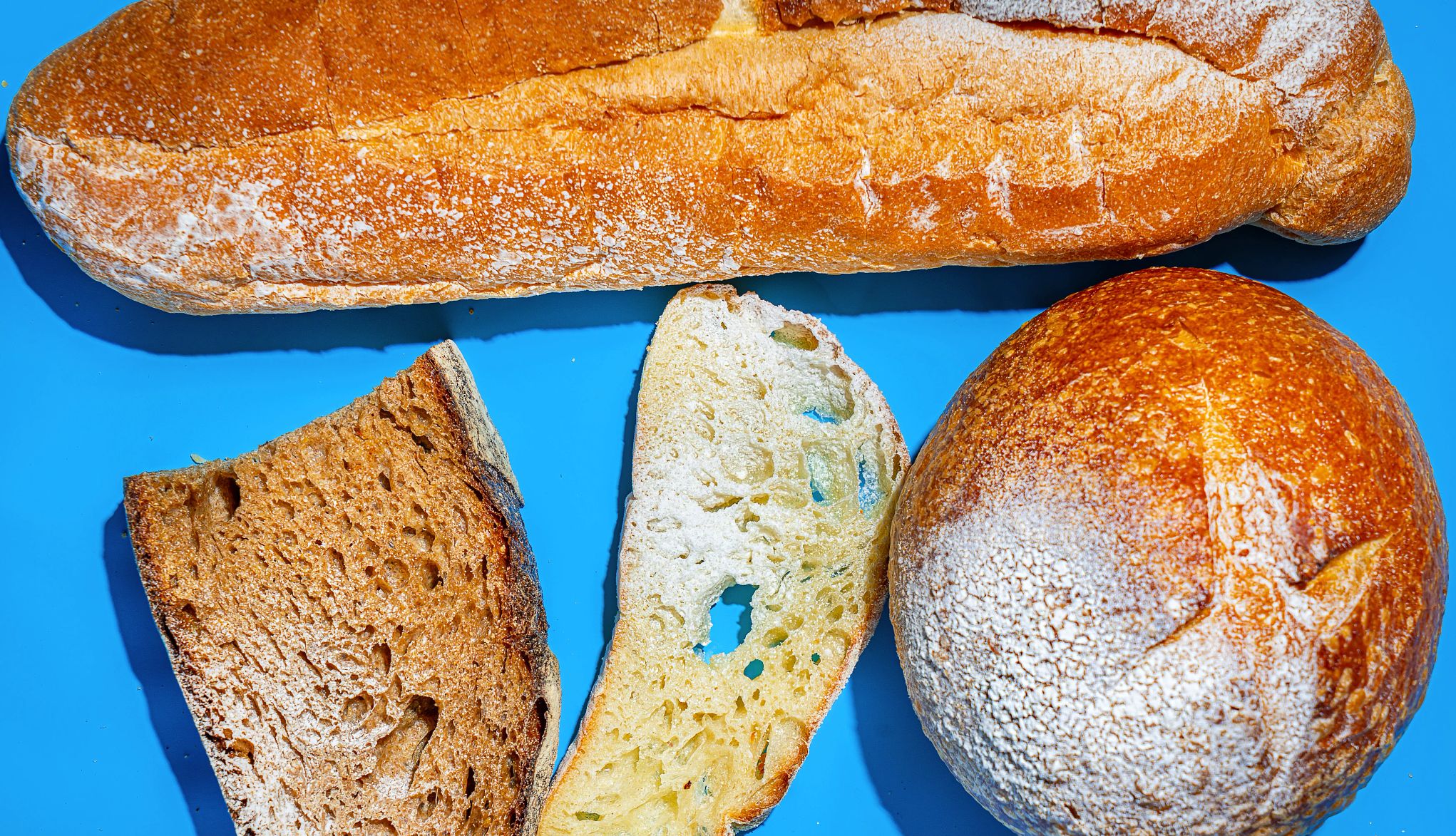 an assortment of bread