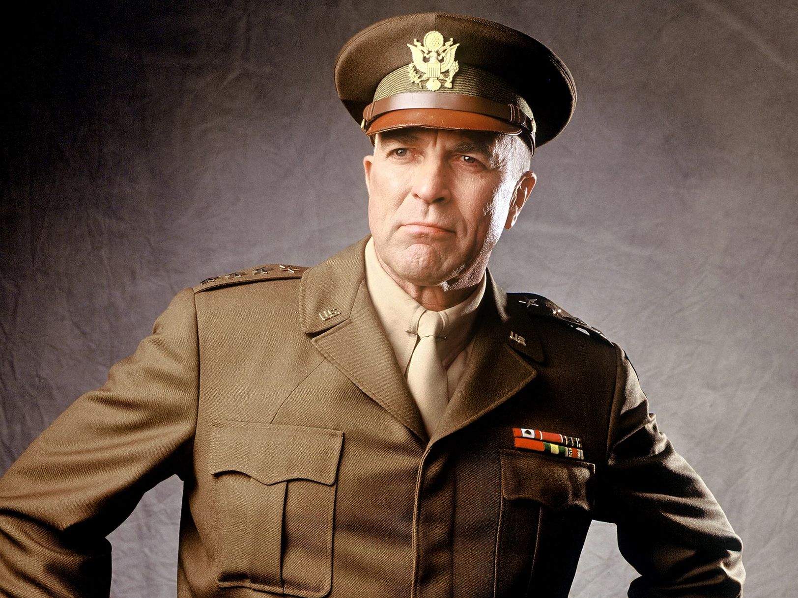 Tom Selleck in Ike: Countdown to D-Day Tom Selleck in military uniform Ike: Countdown to D-Day