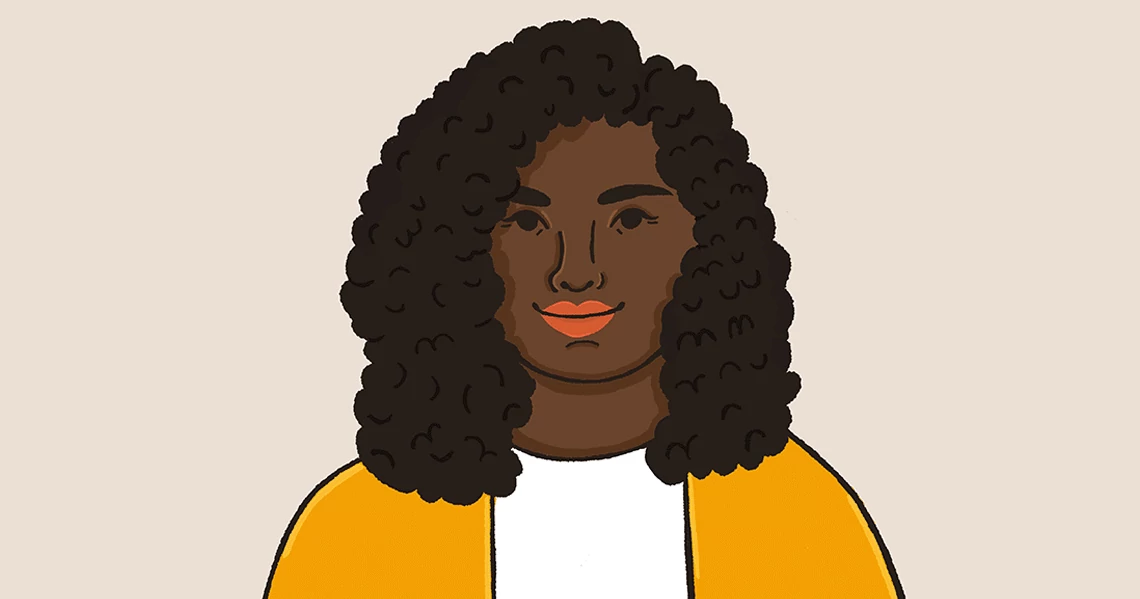 Natural hairstyle for a round face shape Natural hairstyle for a round face shape