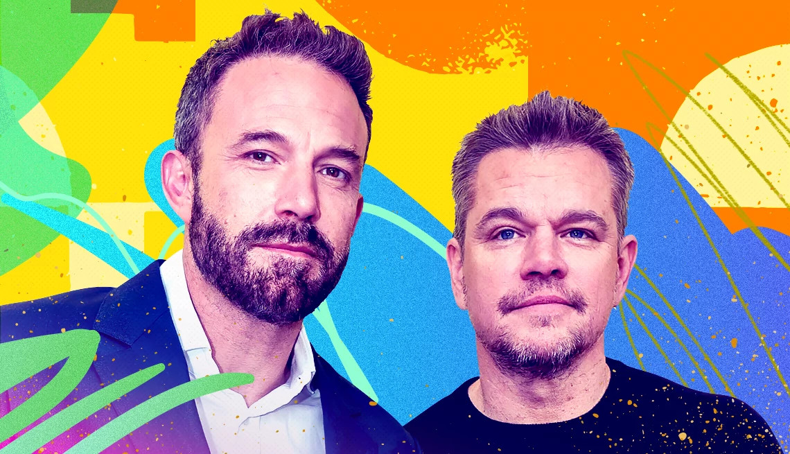 Matt Damon & Ben Affleck are shown in a photo illustration