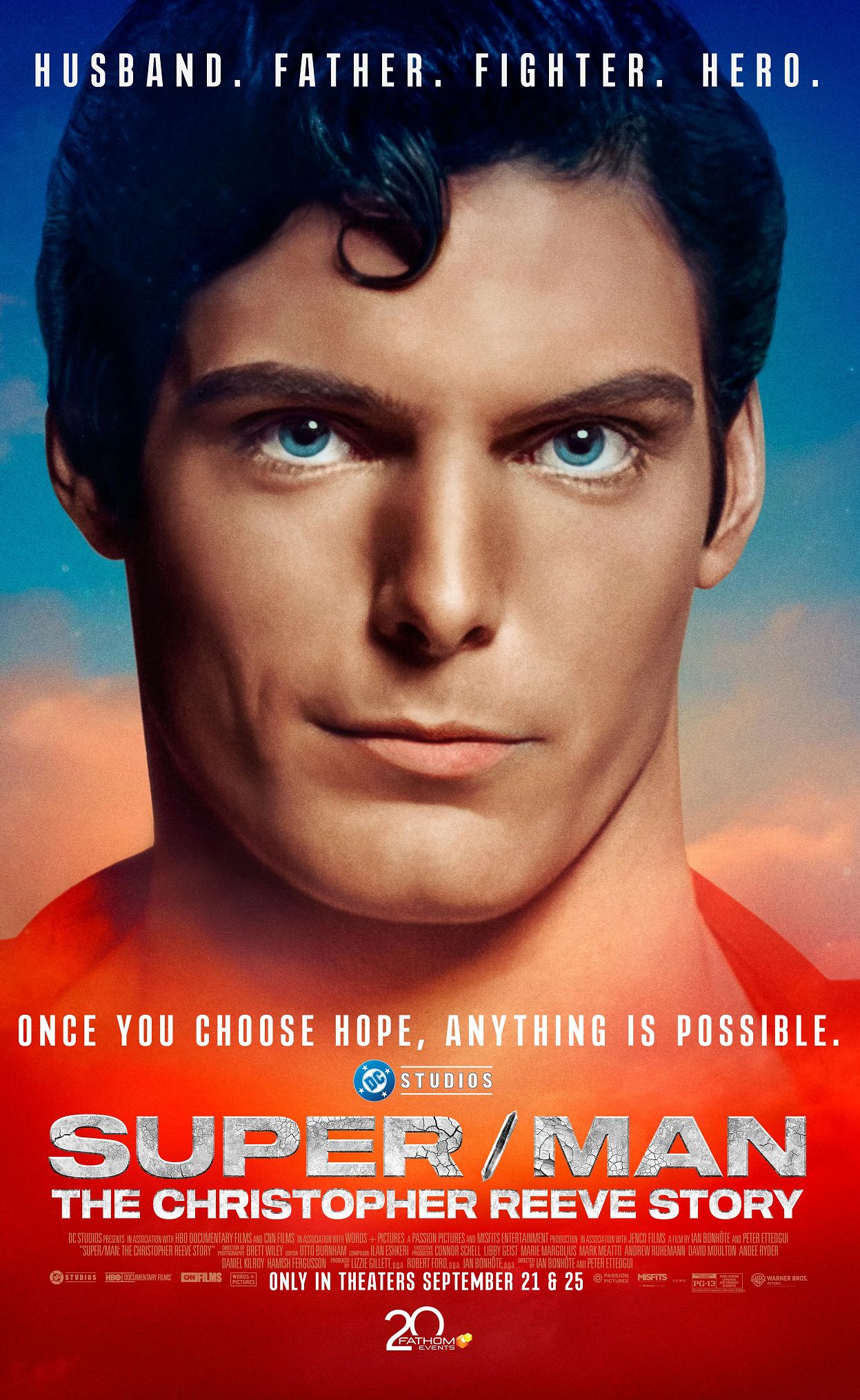 Super/Man: The Christopher Reeve Story Promotional art for the documentary Super/Man: The Christopher Reeve Story