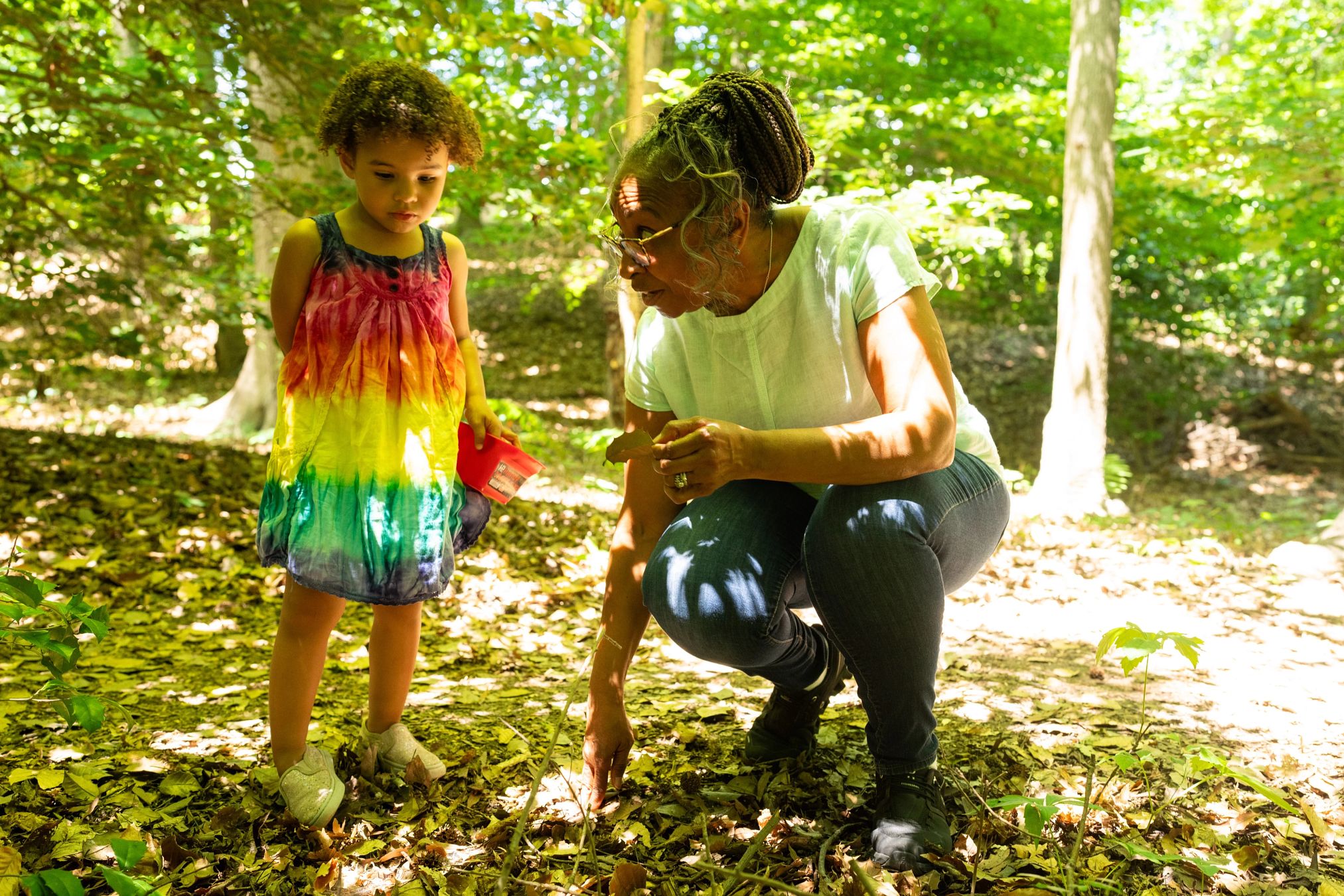 Clear a spot in your backyard for a fairy garden Melinda Franklin and her granddaughter Adele look for decor for their fairy garden