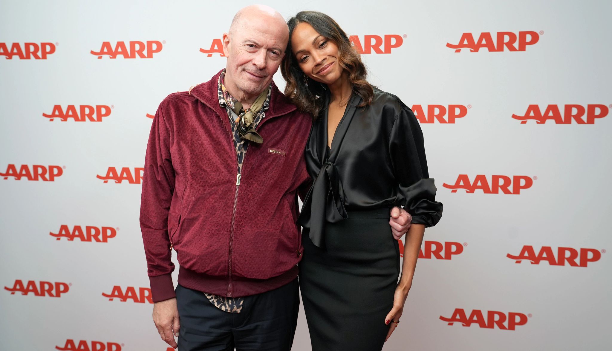Behind the Scenes at AARP’s Movies for Grownups Awards Jacques Audiard and Zoe Saldana