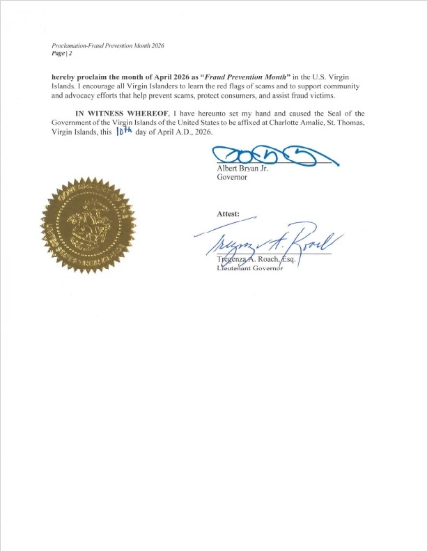 page two of proclomation