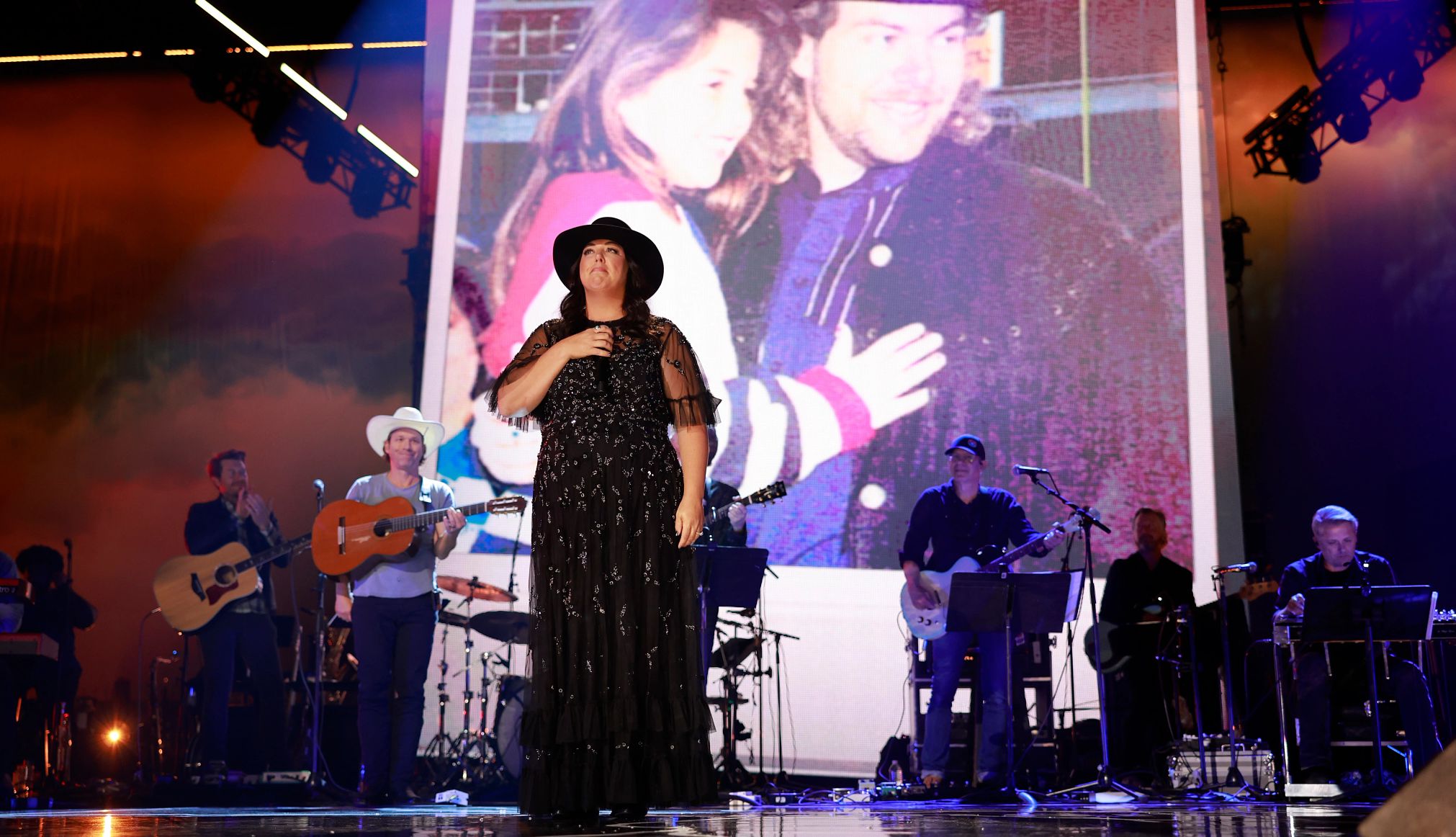 Krystal Keith Krystal Keith onstage during her performance at the Toby Keith: American Icon tribute at Bridgestone Arena in Nashville Tennessee