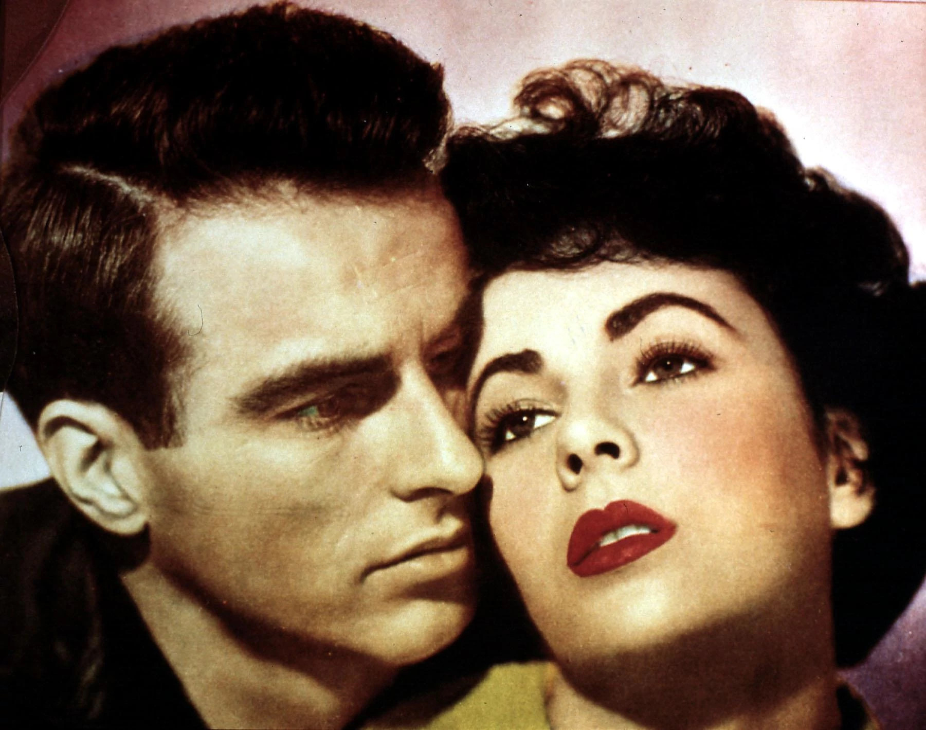 Montgomery Clift and Elizabeth Taylor in the film A Place in the Sun