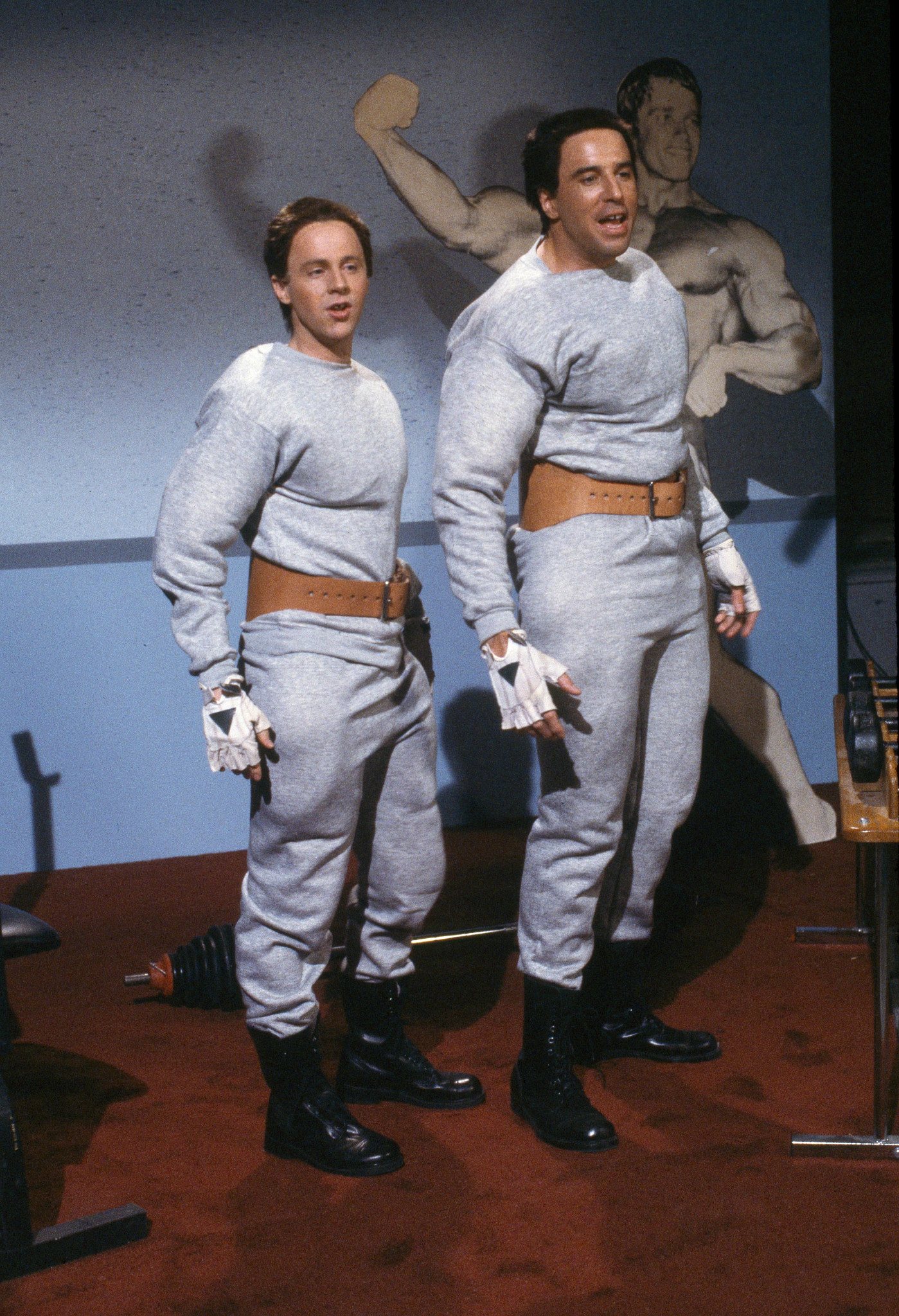 Dana Carvey as Hans and Kevin Nealon as Franz on Saturday Night Live