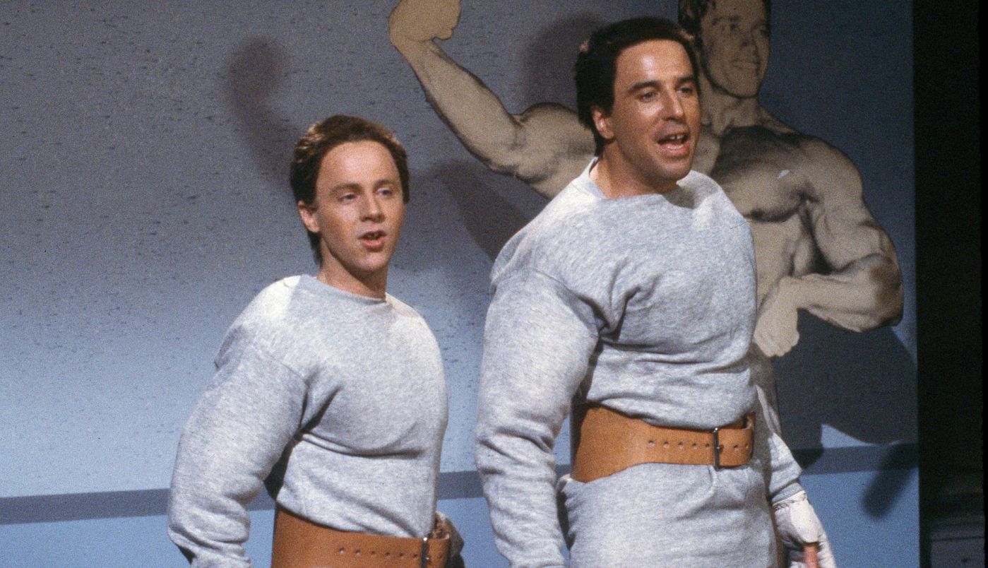 Dana Carvey and Kevin Nealon Dana Carvey as Hans and Kevin Nealon as Franz on Saturday Night Live