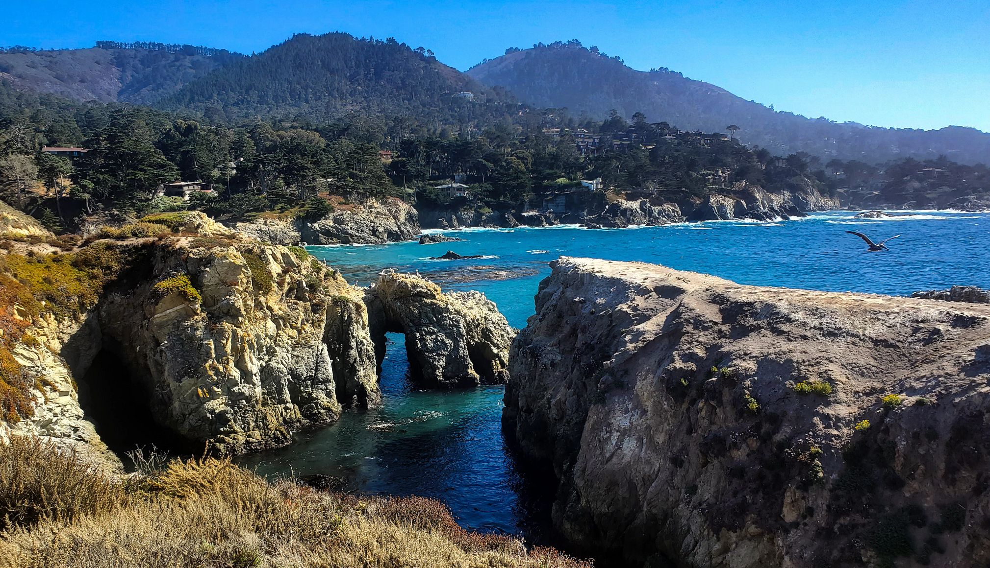 Charming California Seaside Towns cliffs at a beach