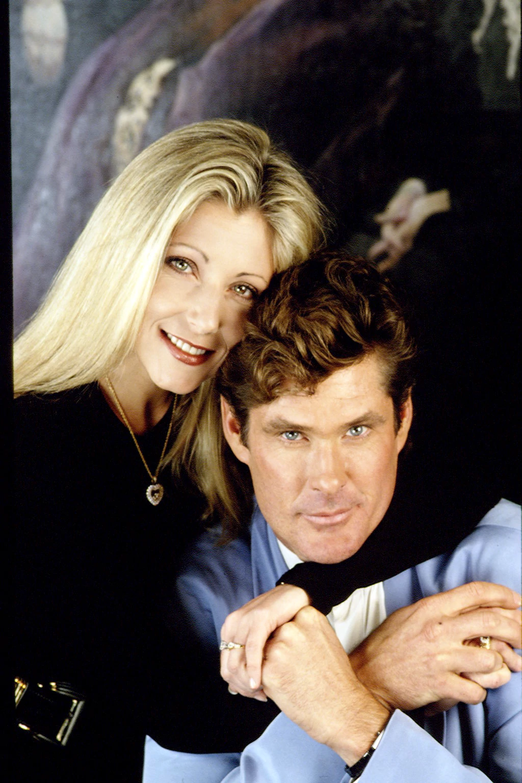 David Hasselhoff and Pamela Bach