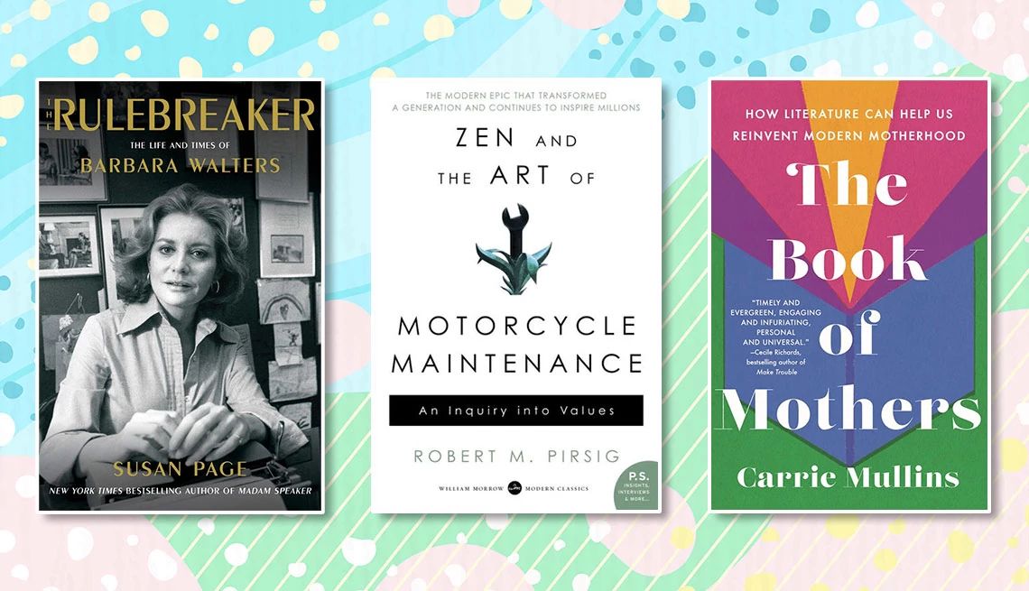 Rule Breaker, Zen and the Art of Motorcycle Maintenance and The Book of Mothers book covers