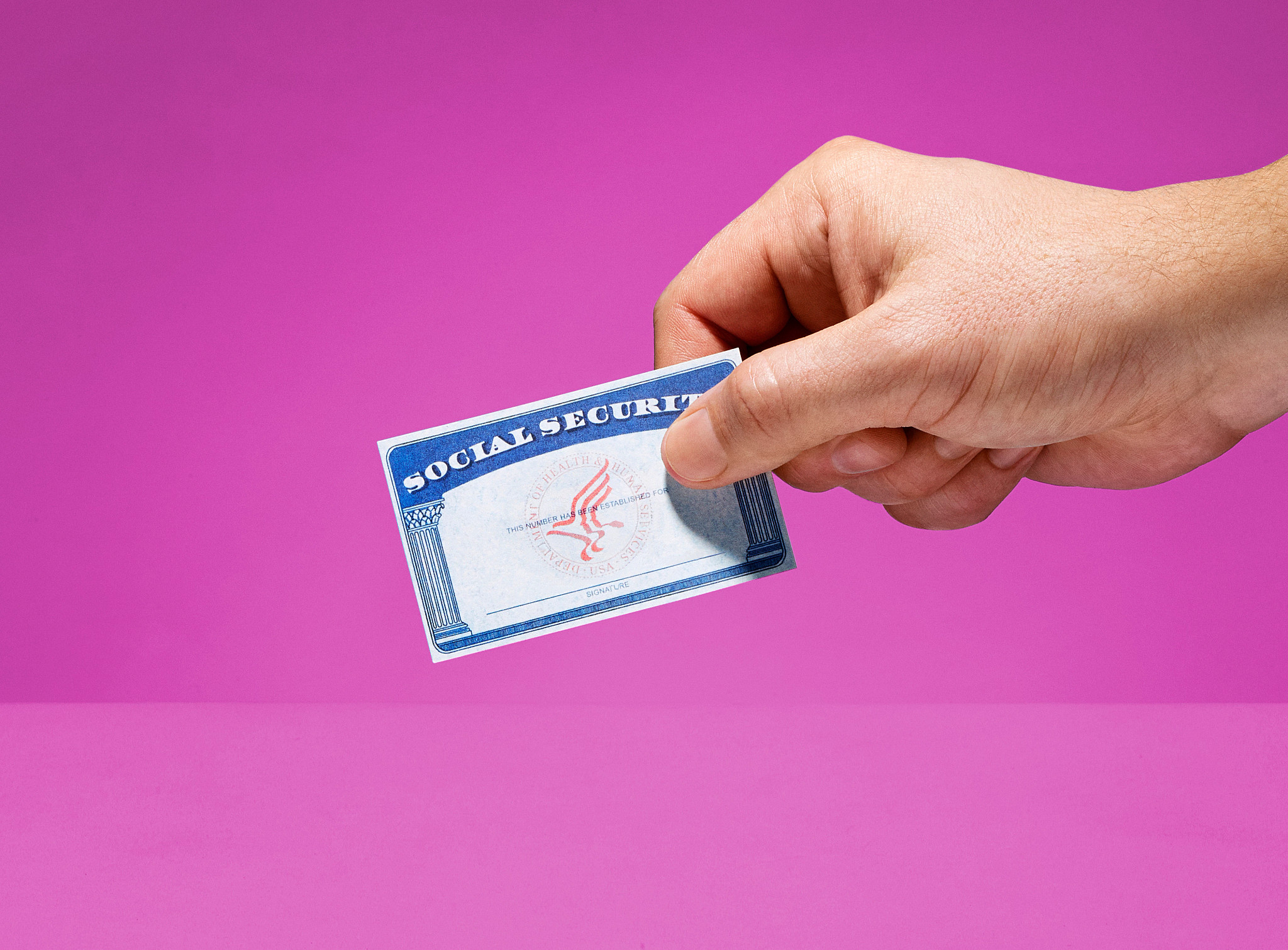 A close up image of the Social Security logo 