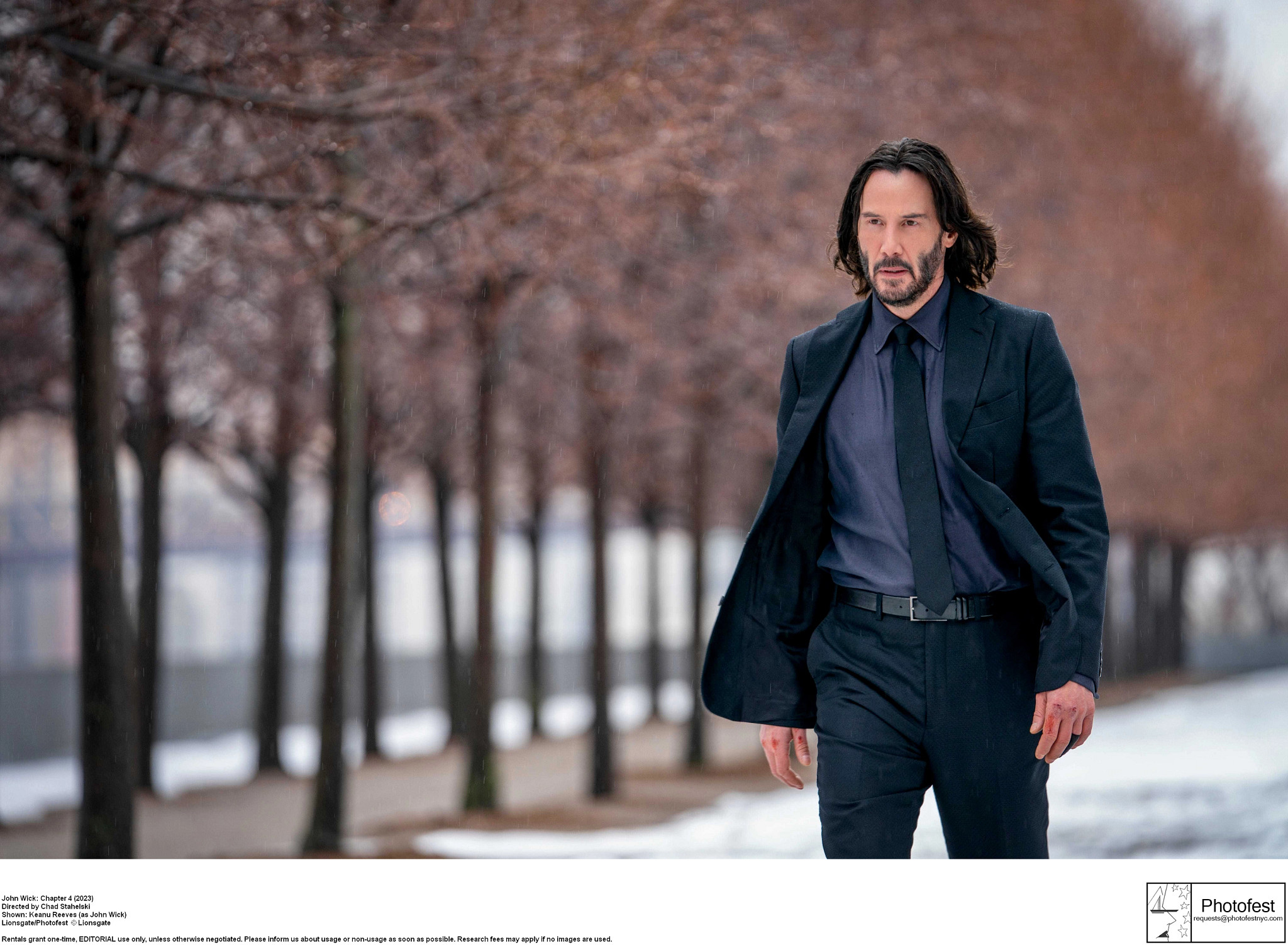 keanu reeves in a scene from john wick chapter 4