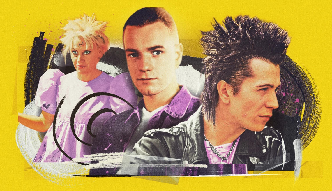 Kate McKinnon in Barbie, Ewan McGregor in Trainspotting and Gary Oldman in Sid and Nancy