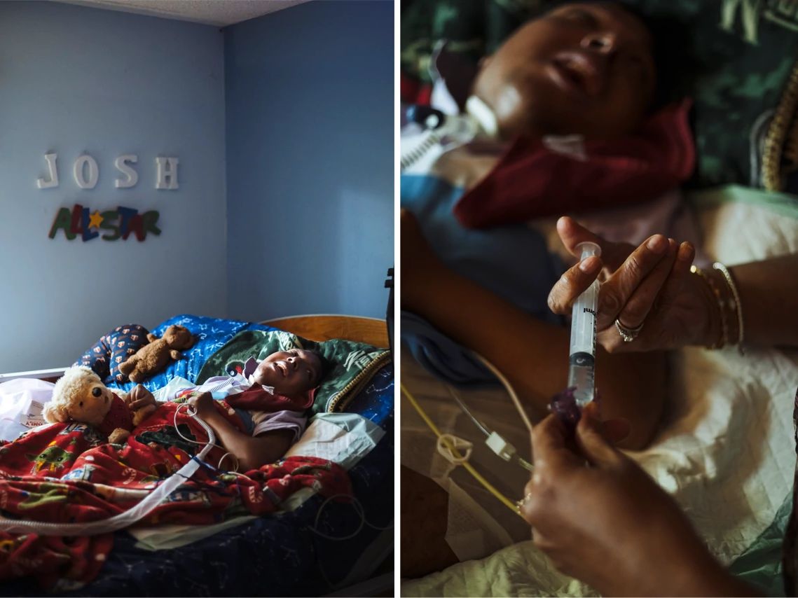 Why Today’s Caregiving Is More Medically Demanding Than Ever a mother is caring for her son