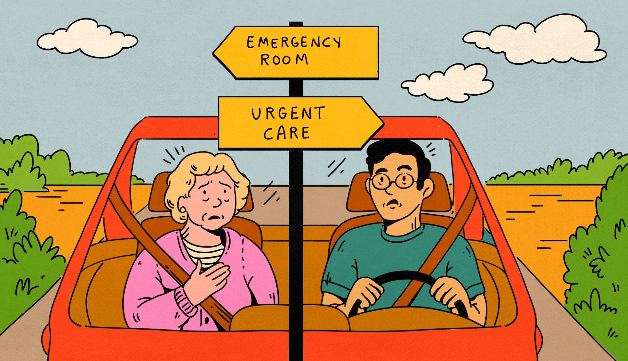 Emergency Room Tips people in a car