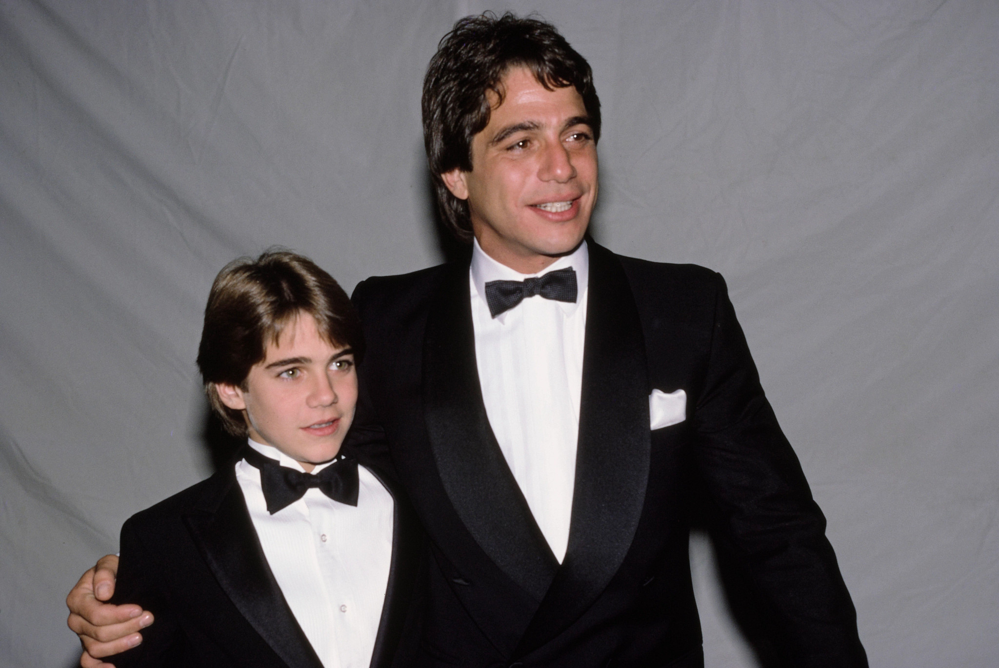 tony danza and his son marc wearing tuxedos at an event in 1984