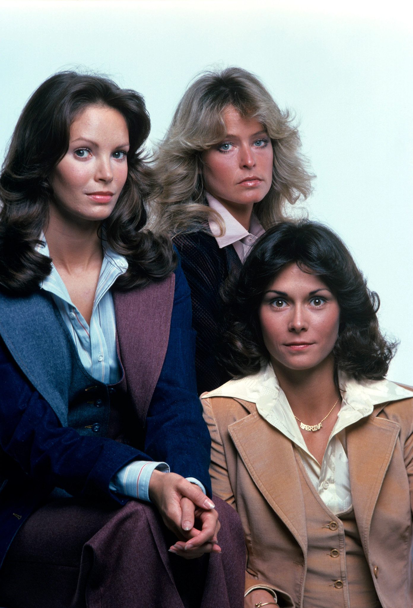 Jaclyn Smith with Farrah Fawcett and Kate Jackson in their younger years