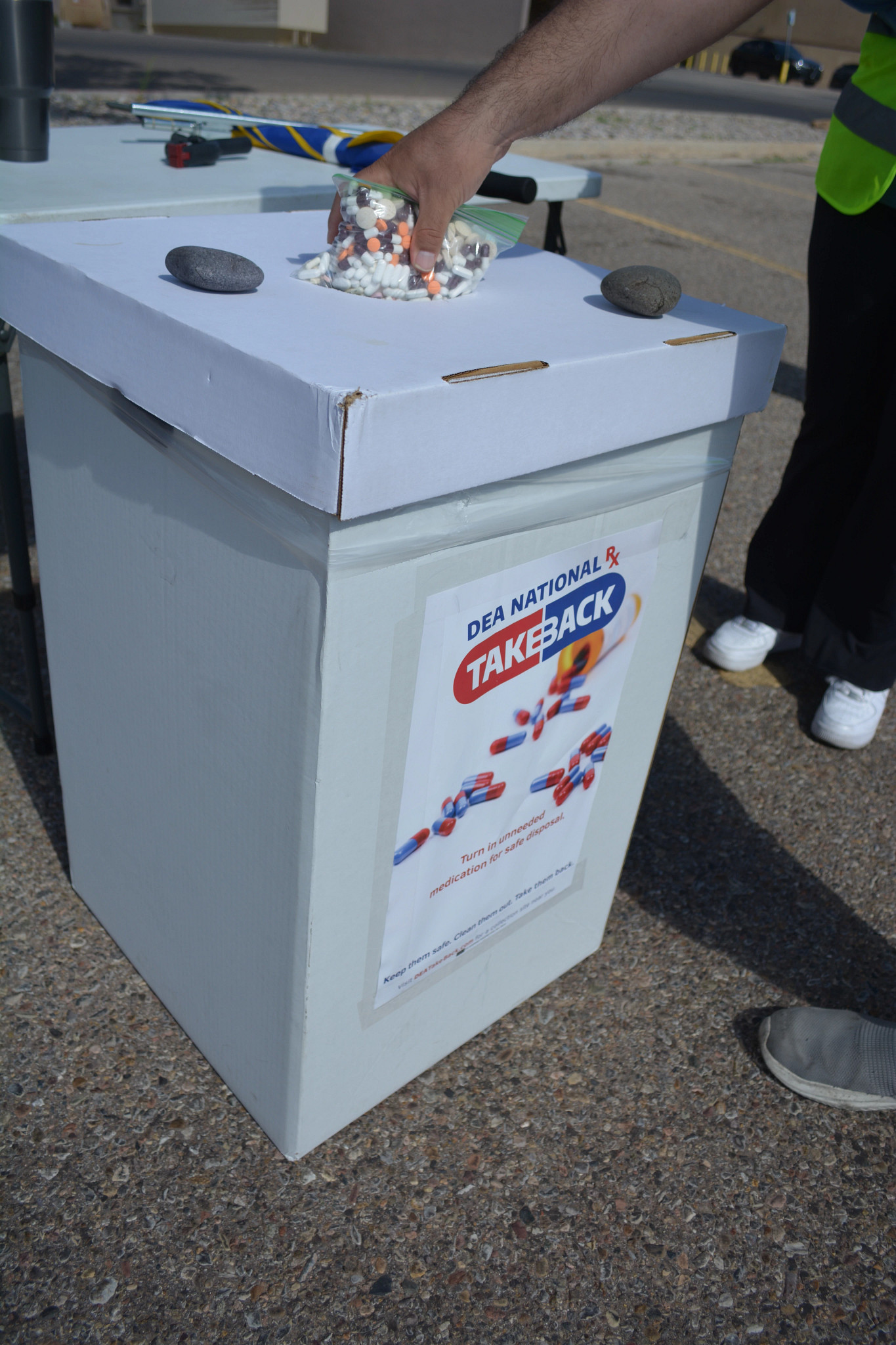 Photo of the box medications are disposed in.