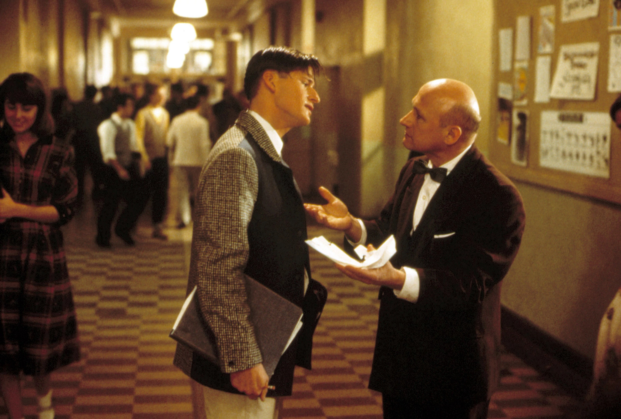crispin glover and james tolkan in a scene from back to the future