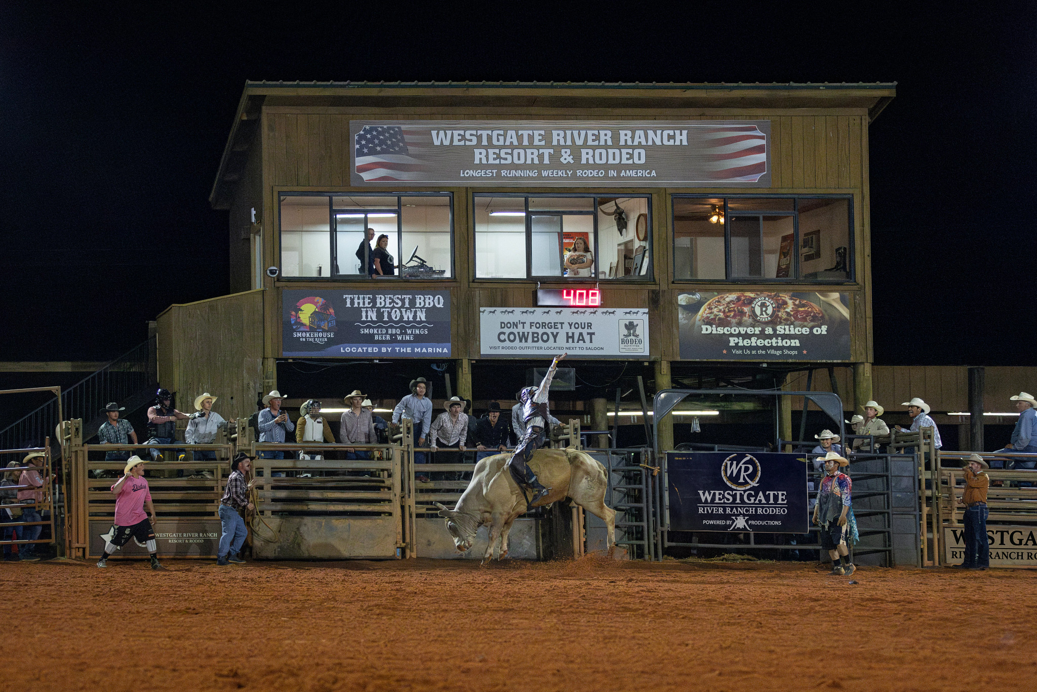 a rodeo at a dude ranch