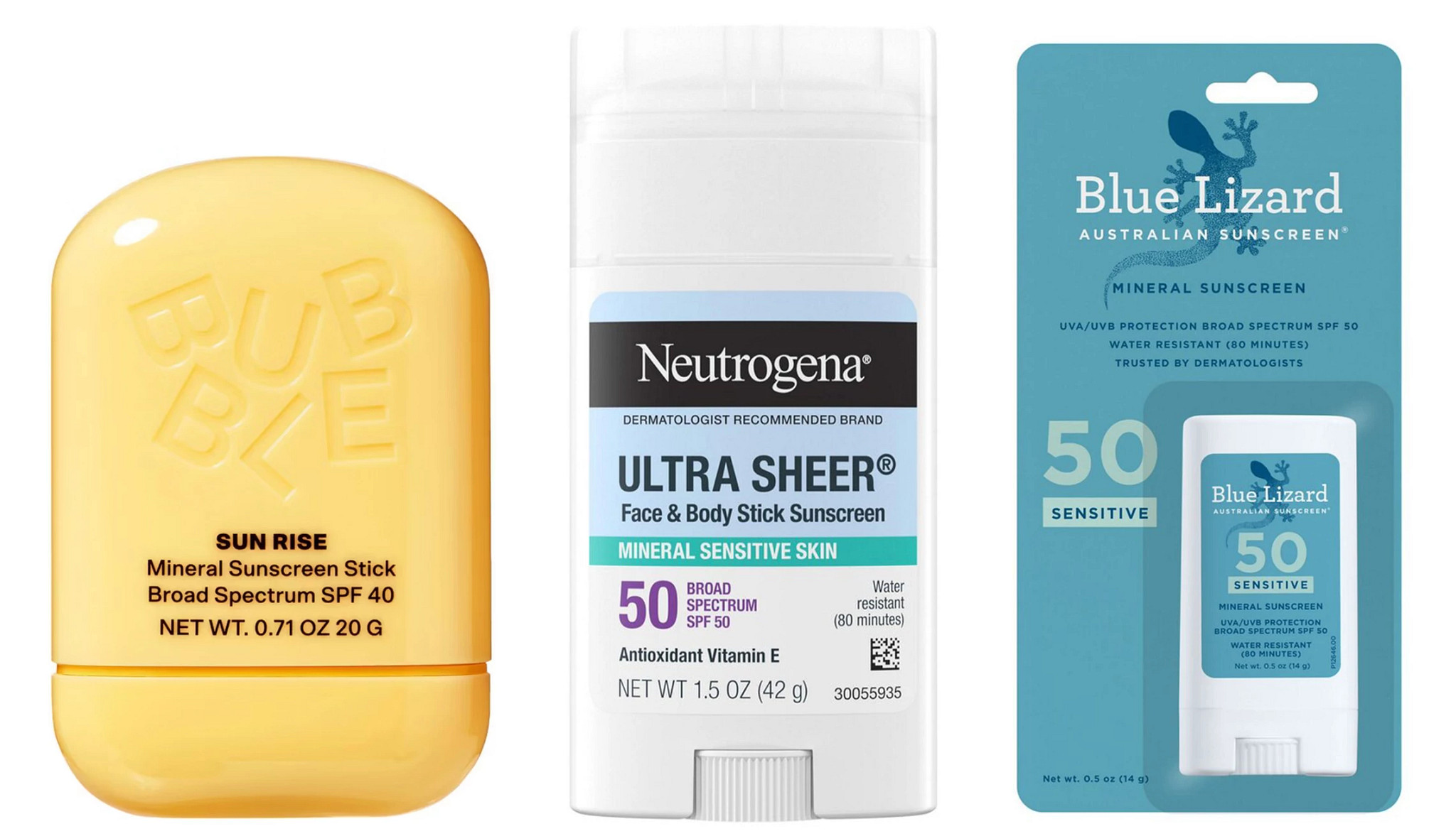 a collage with a collection of luxury sunscreen products
