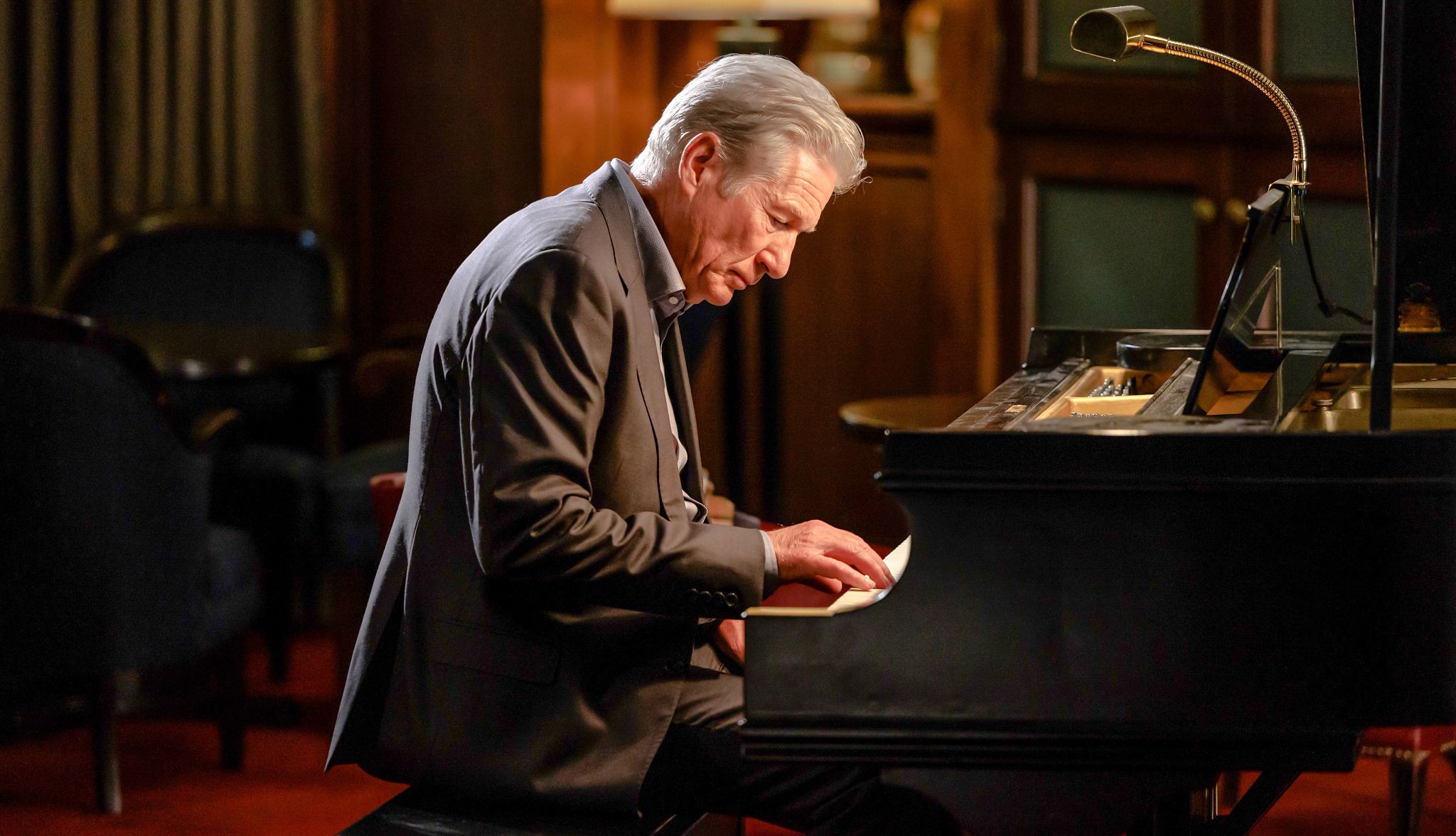 Richard Gere in Longing Richard Gere playing the piano in the film Longing