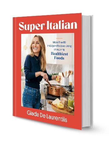 Giada De Laurentiis new book cover of super italian cookbook