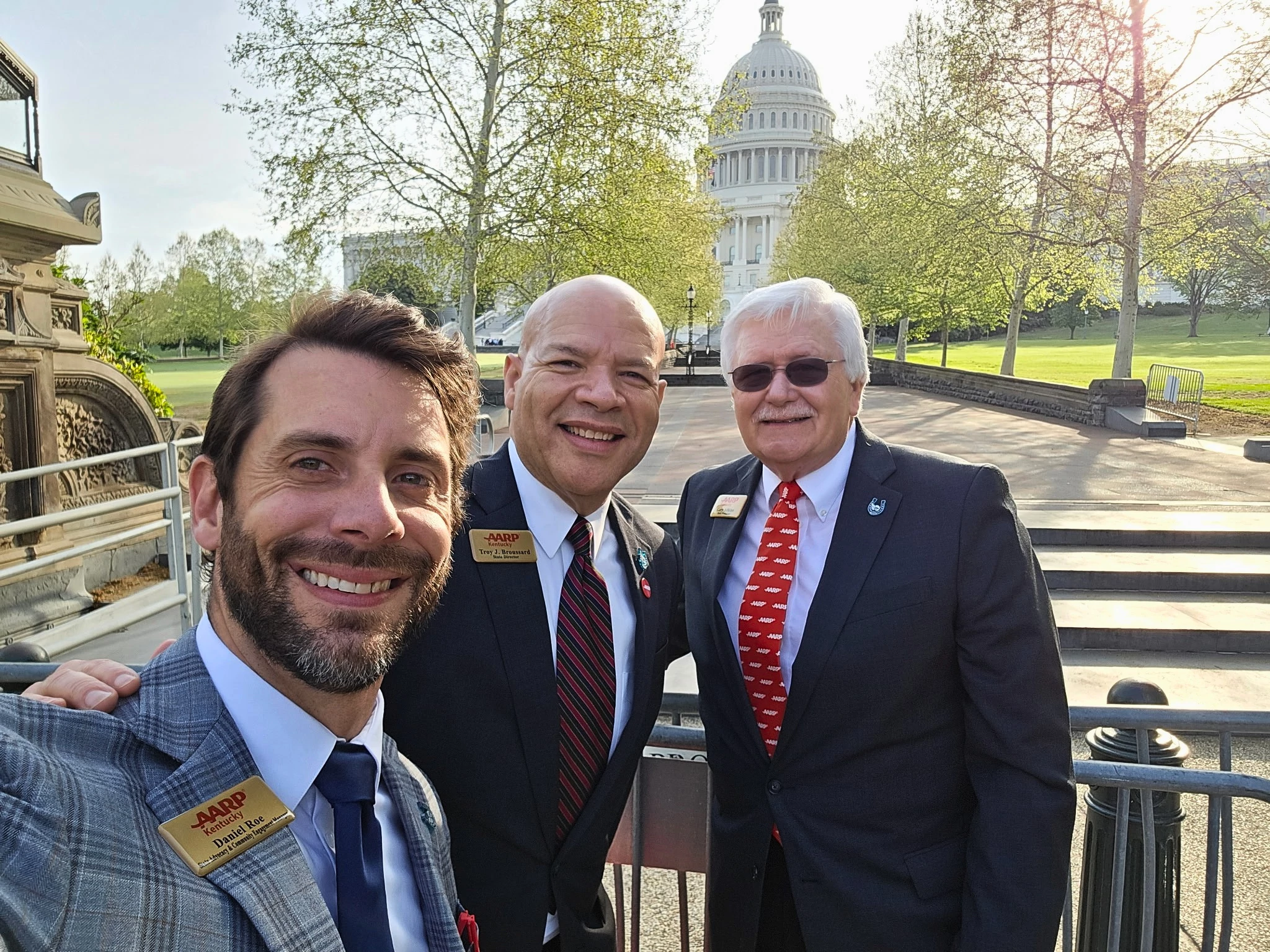 AARP Kentucky volunteer and staff on Capitol Hill