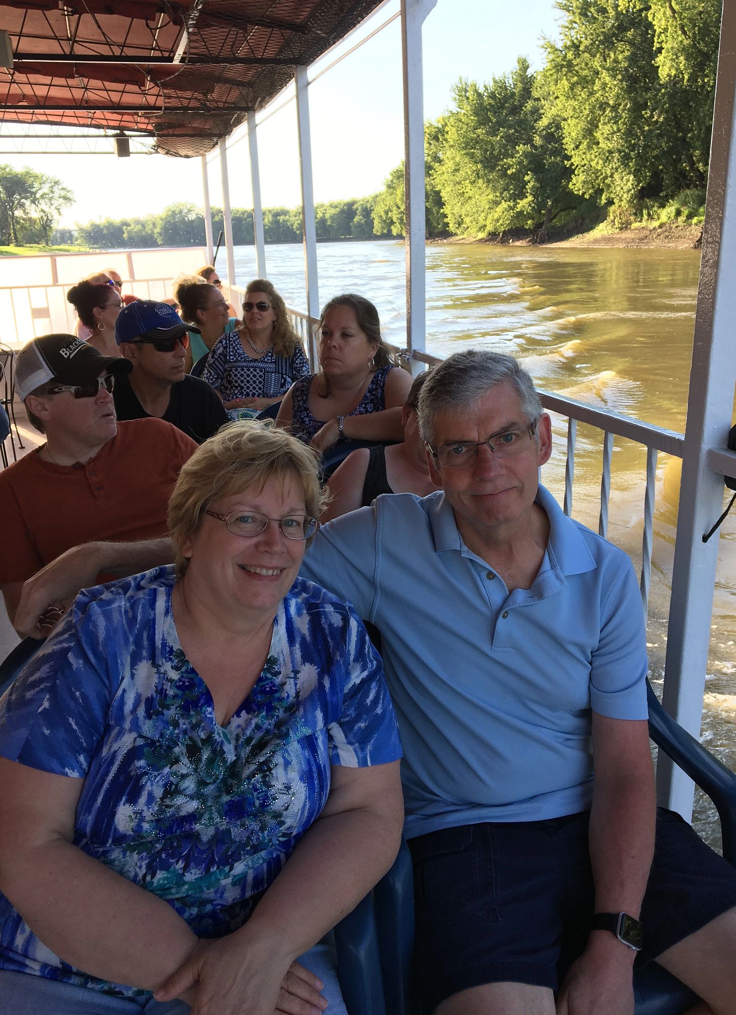 Doug Nichols and his wife Patti on a boat cruise