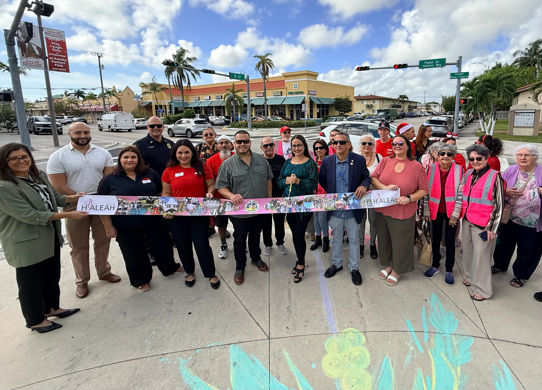a group photo in The City of Hialeah, a winner of 2025’s AARP Community Challenge grant program