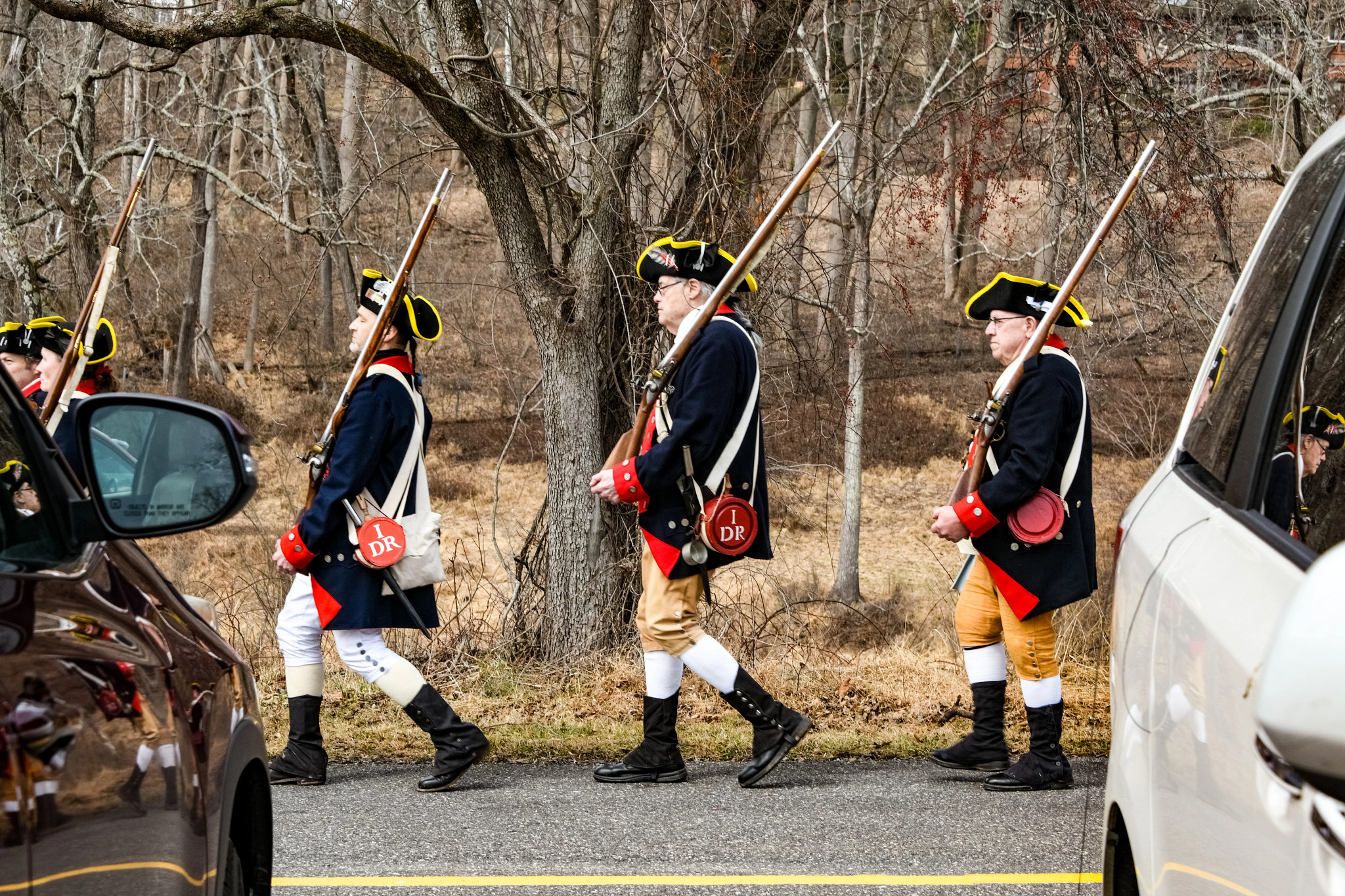 Revolutionary War reenactors