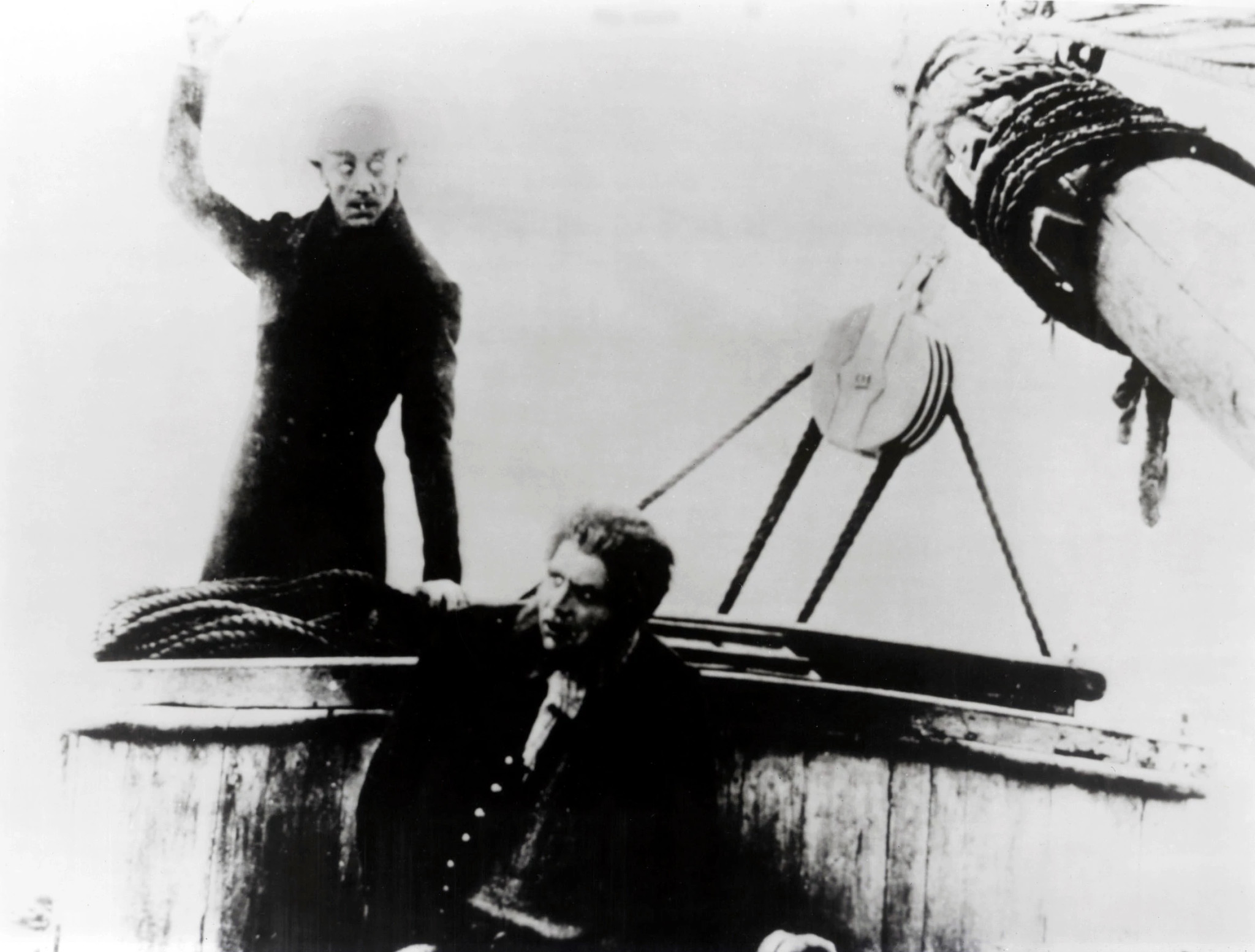 A scene from the silent film Nosferatu: A Symphony of Horror
