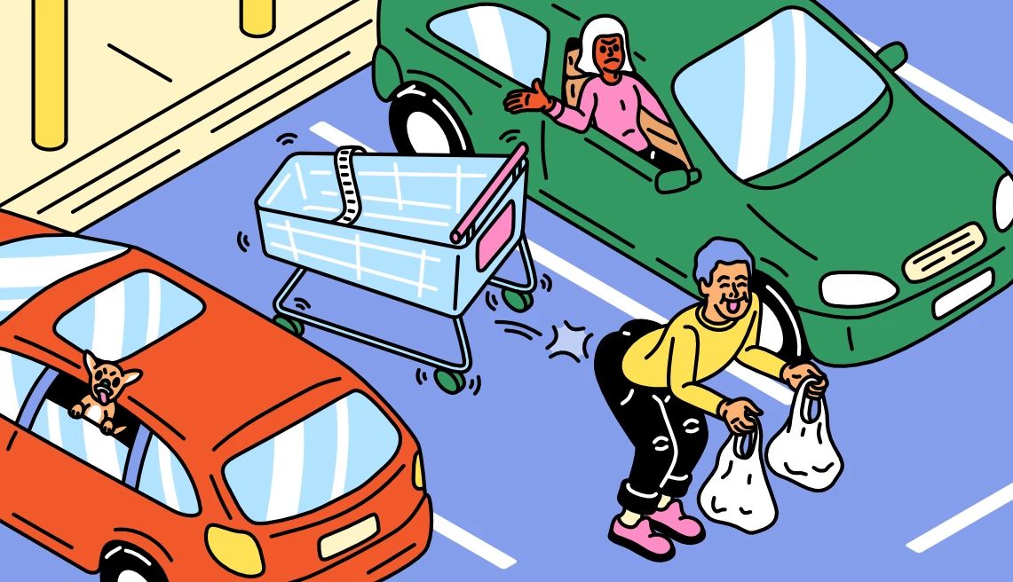 Run Into Store Shoppers Rude Behavor at the Grocery Store