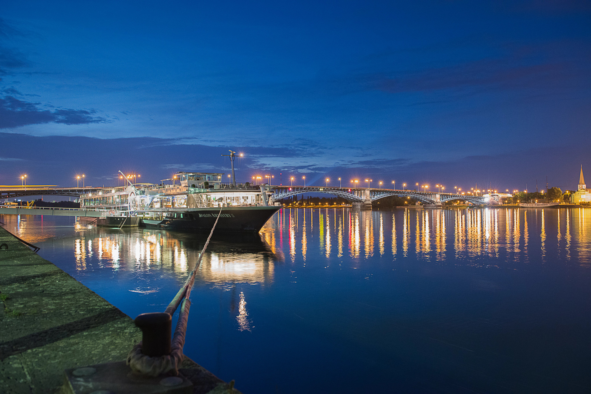a cruise on a river in europe