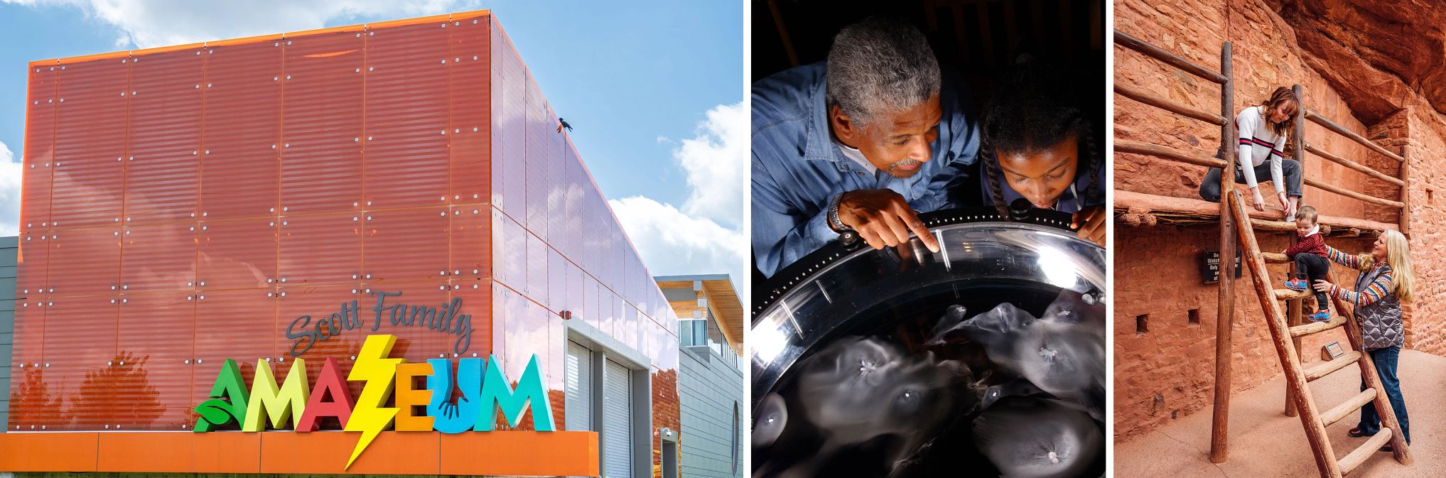 Museums in Arkansas, California and Colorado Scott Family Amazeum, the Exploratorium and Manitou Cliff Dwellings