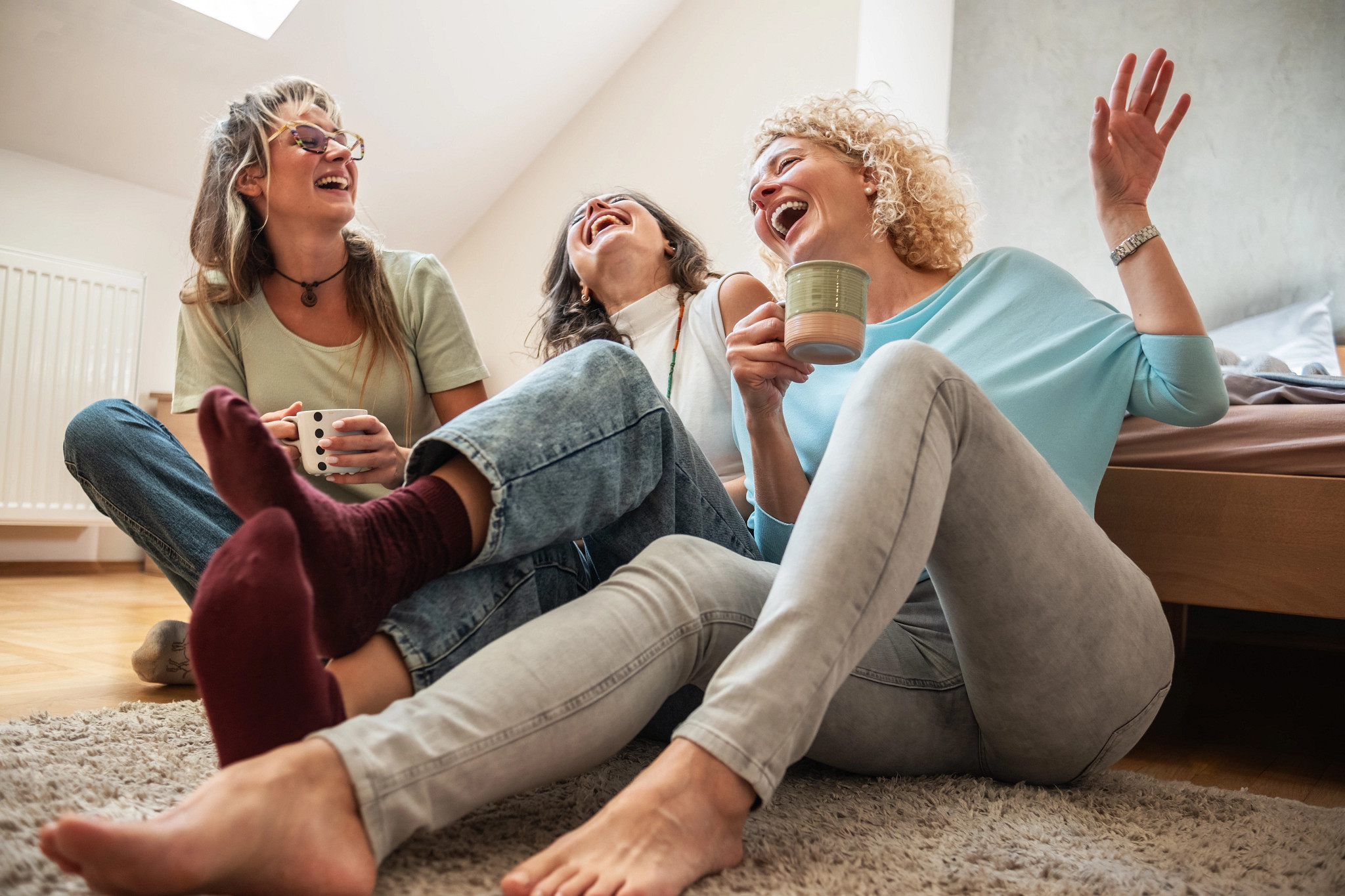 Three Woman Laughing