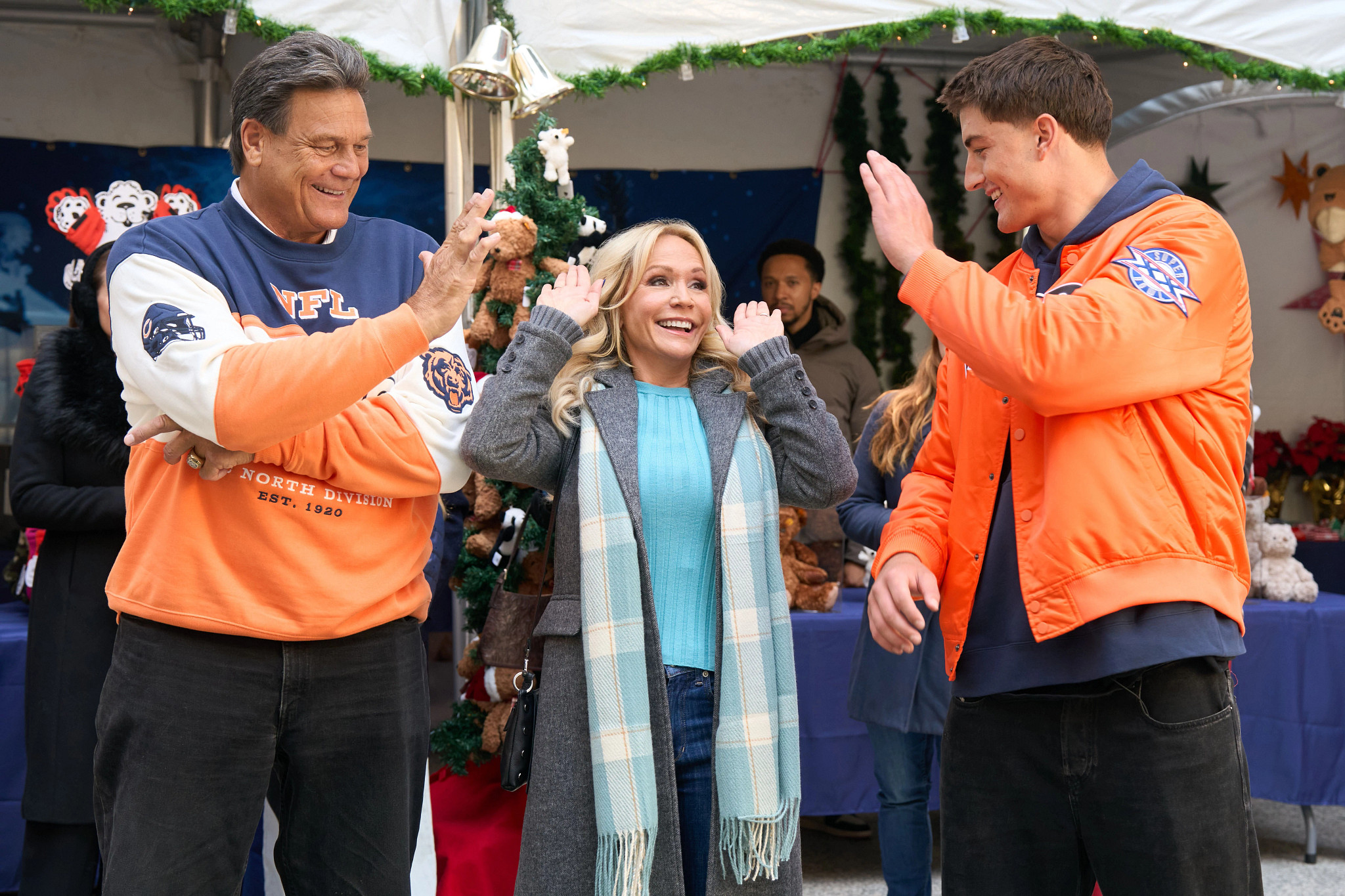 A scene from Holiday Touchdown: A Bears Love Story.