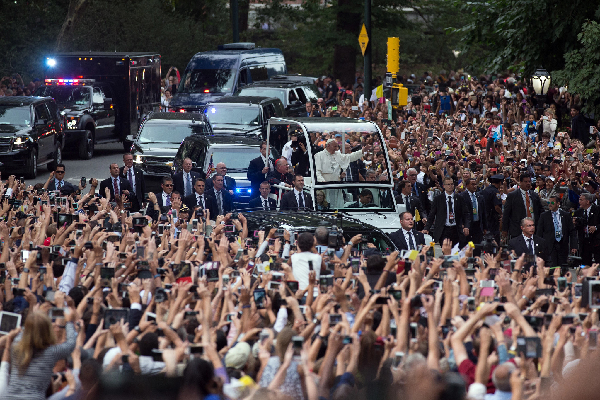 El Papa Francisco en Central Park de Nueva York.
