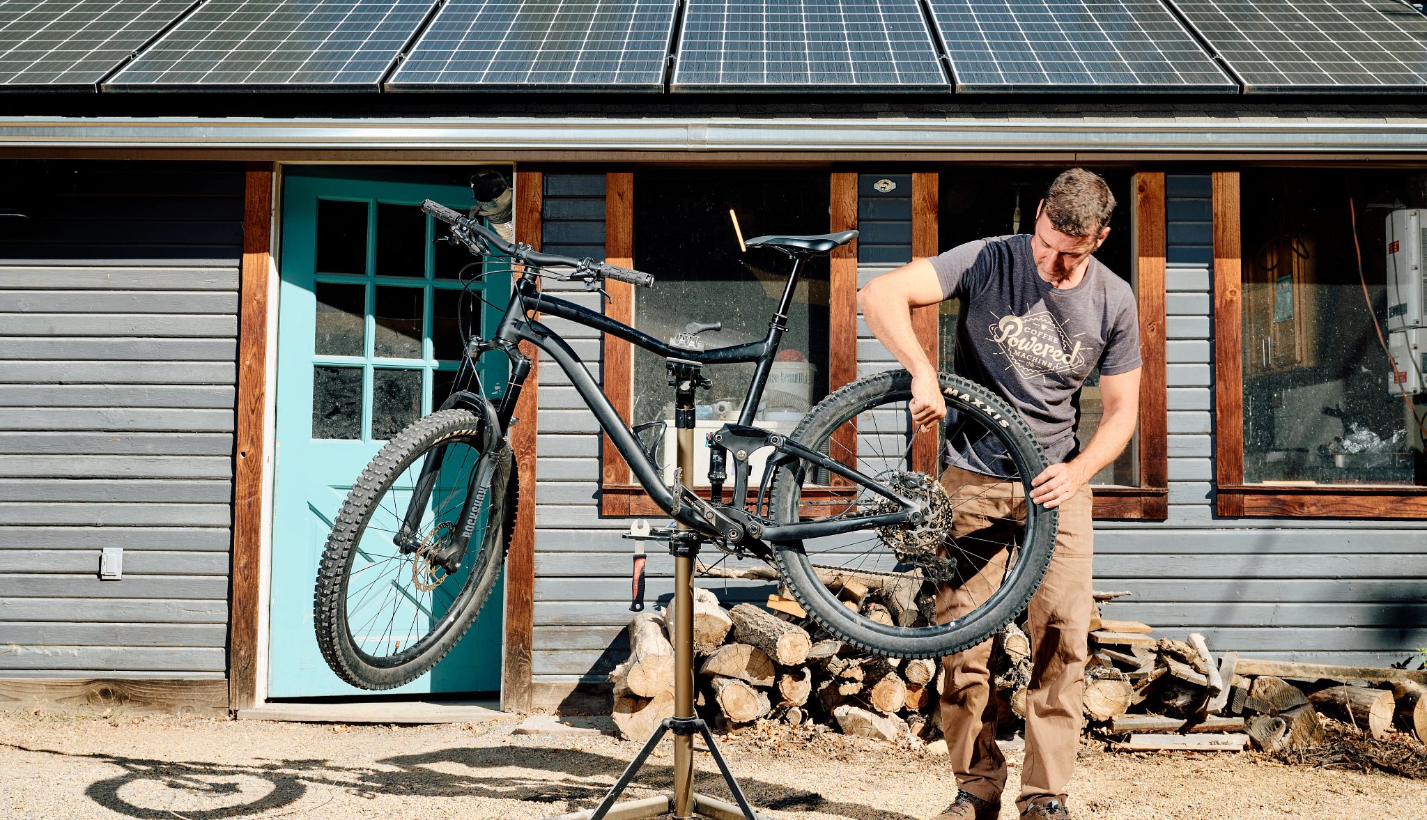 Meet the Man Who Retired at 30 a man with his bike