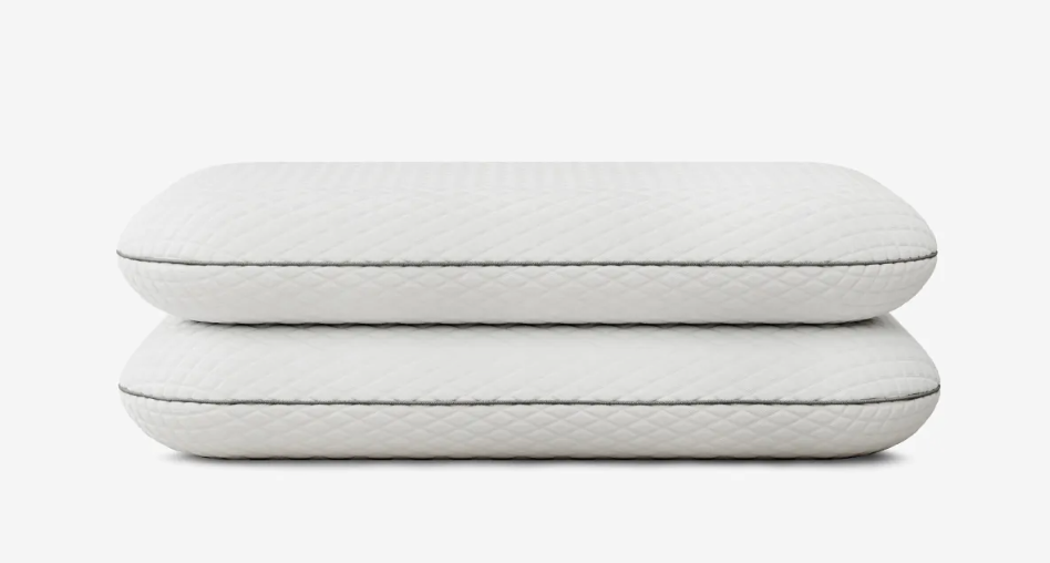 Two Nectar Serenity Cooling Pillows stacked on top of each other.