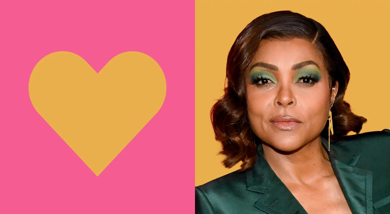 Portrait with shoulder-length curly hair, green eyeshadow, and emerald blazer illustrating hairstyle and style guidance