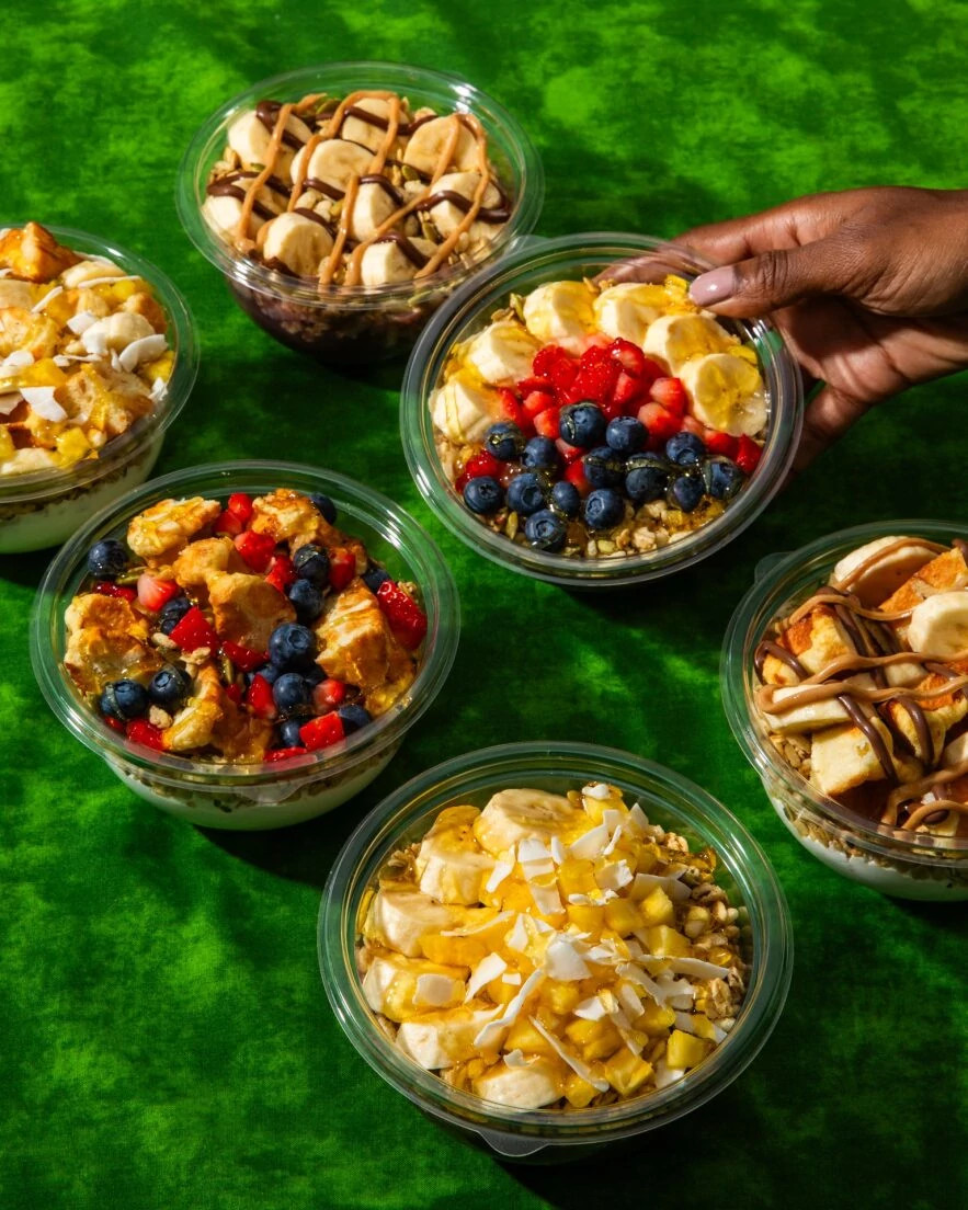 Varios tazones de acai