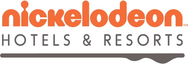 Nickelodeon Hotels & Resorts orange and gray letters logo