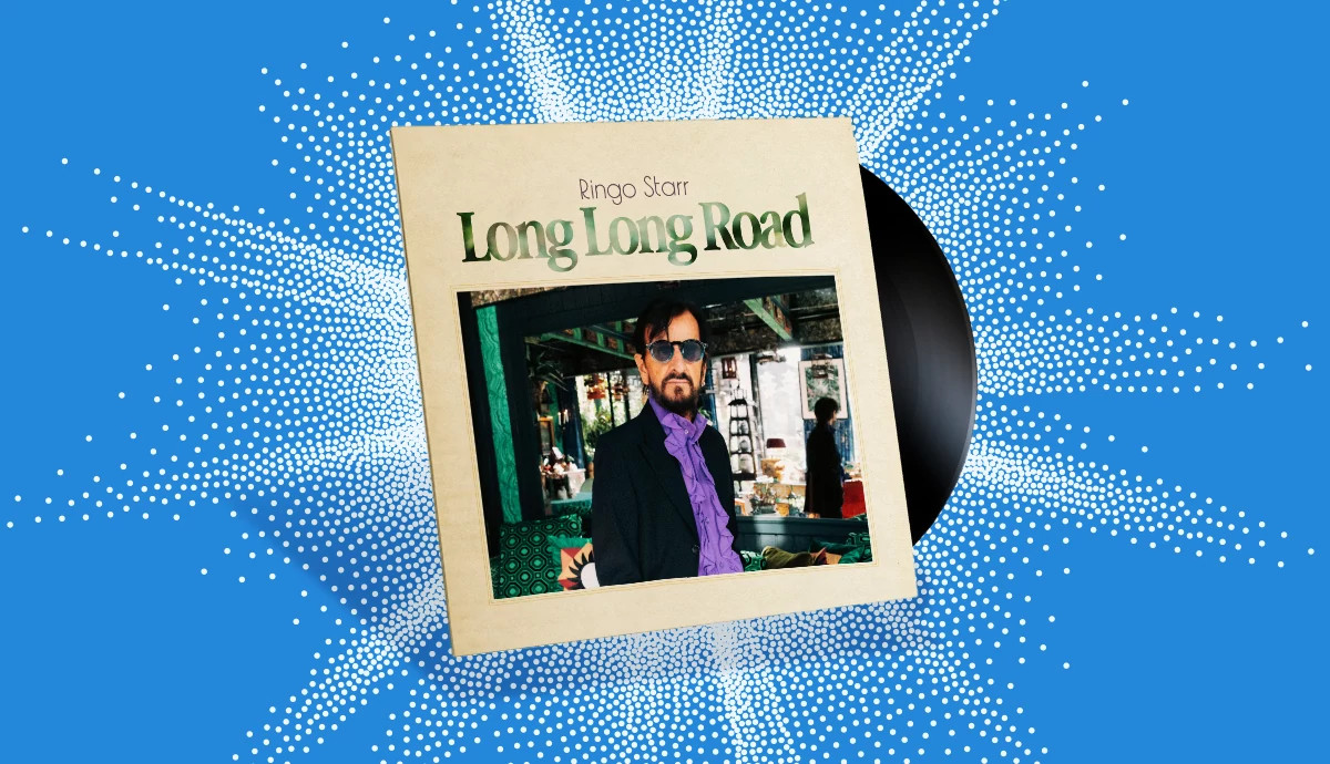 the cover of the album long long road by ringo starr