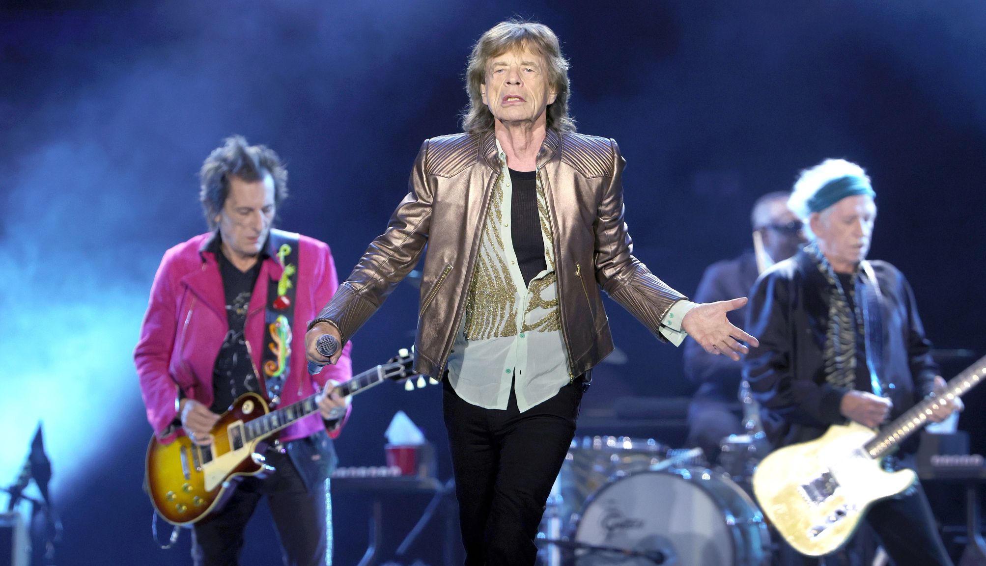 The Rolling Stones The Rolling Stones performing on stage