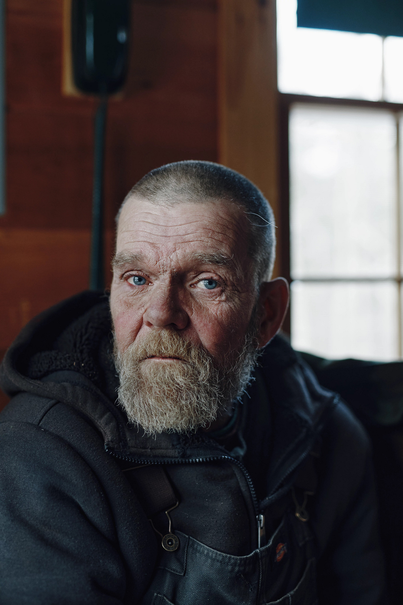 a close up of a man's face