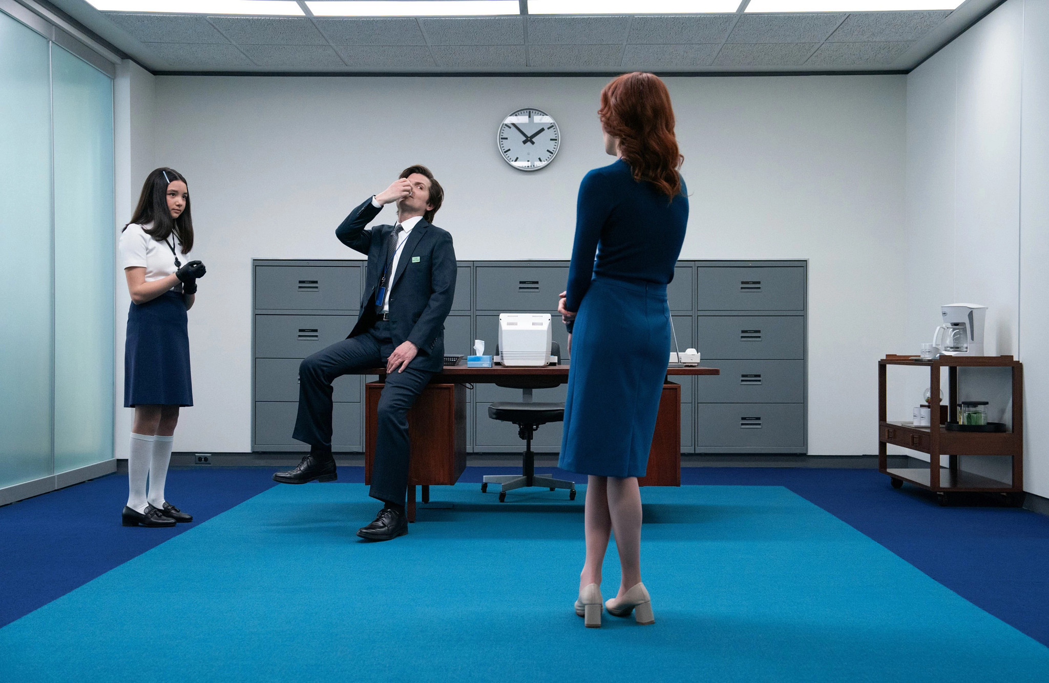 a scene from 'Severance'