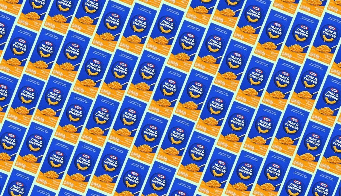 Kraft Macaroni & Cheese boxes of kraft mac and cheese