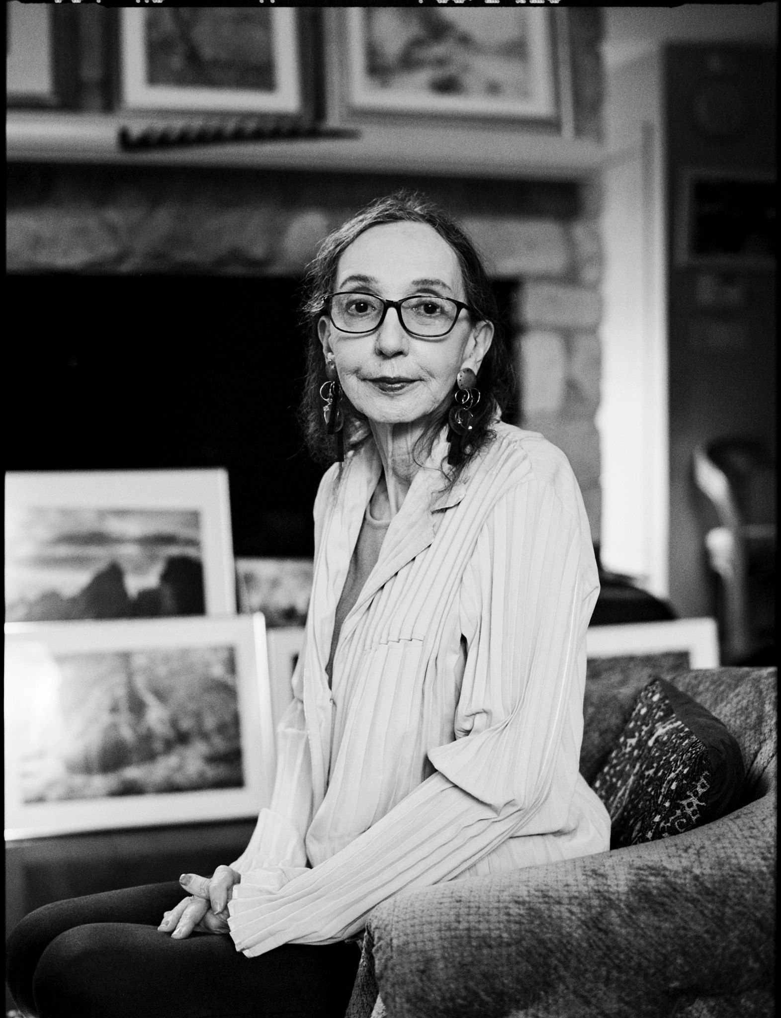 Joyce Carol Oates on Her New Novel Joyce Carol Oates sitting for a portrait